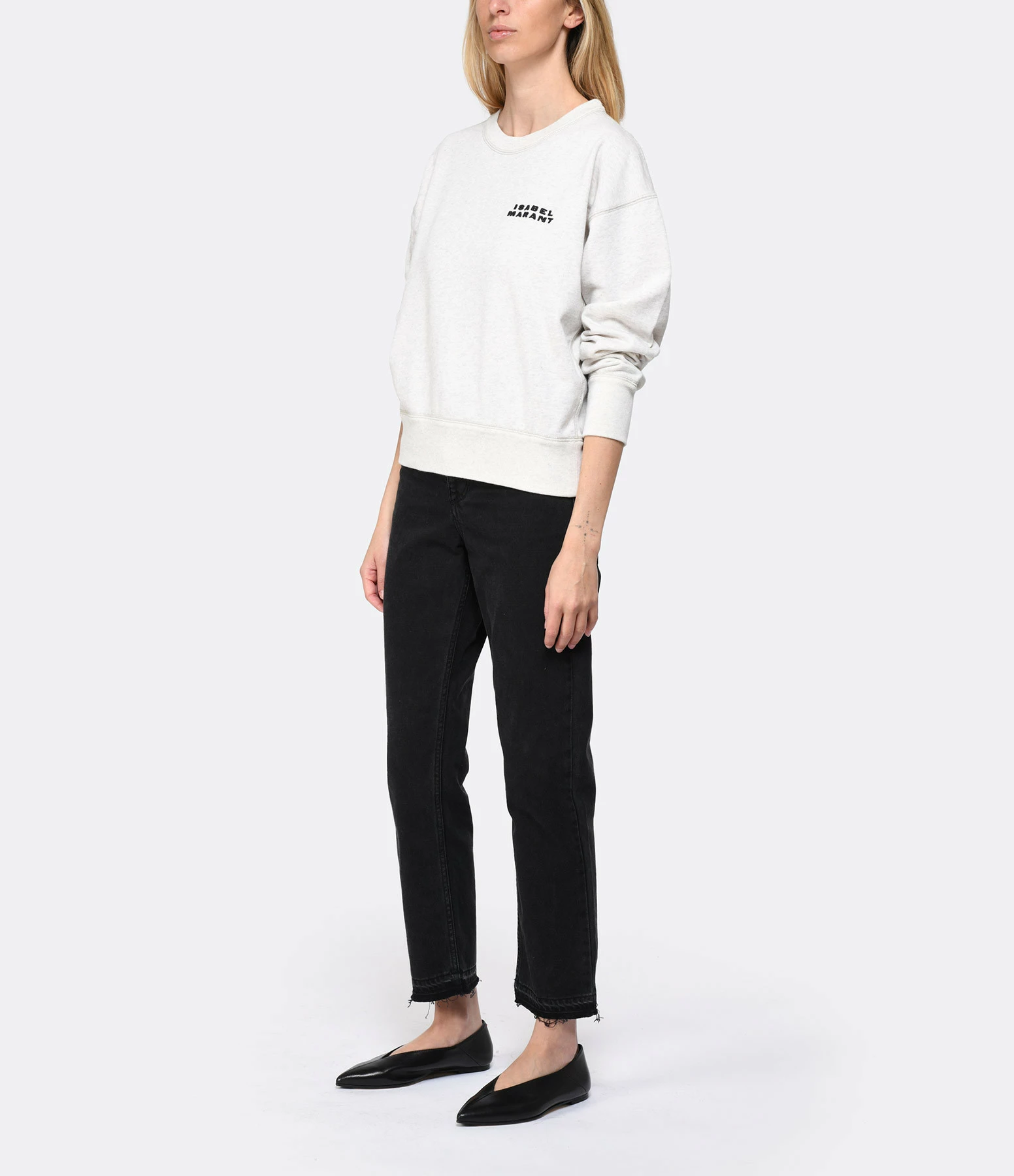Isabel Marant Sweatshirt Shad Coton Écru 5 Isabel Marant Sweatshirt Shad Coton Écru – Image 3