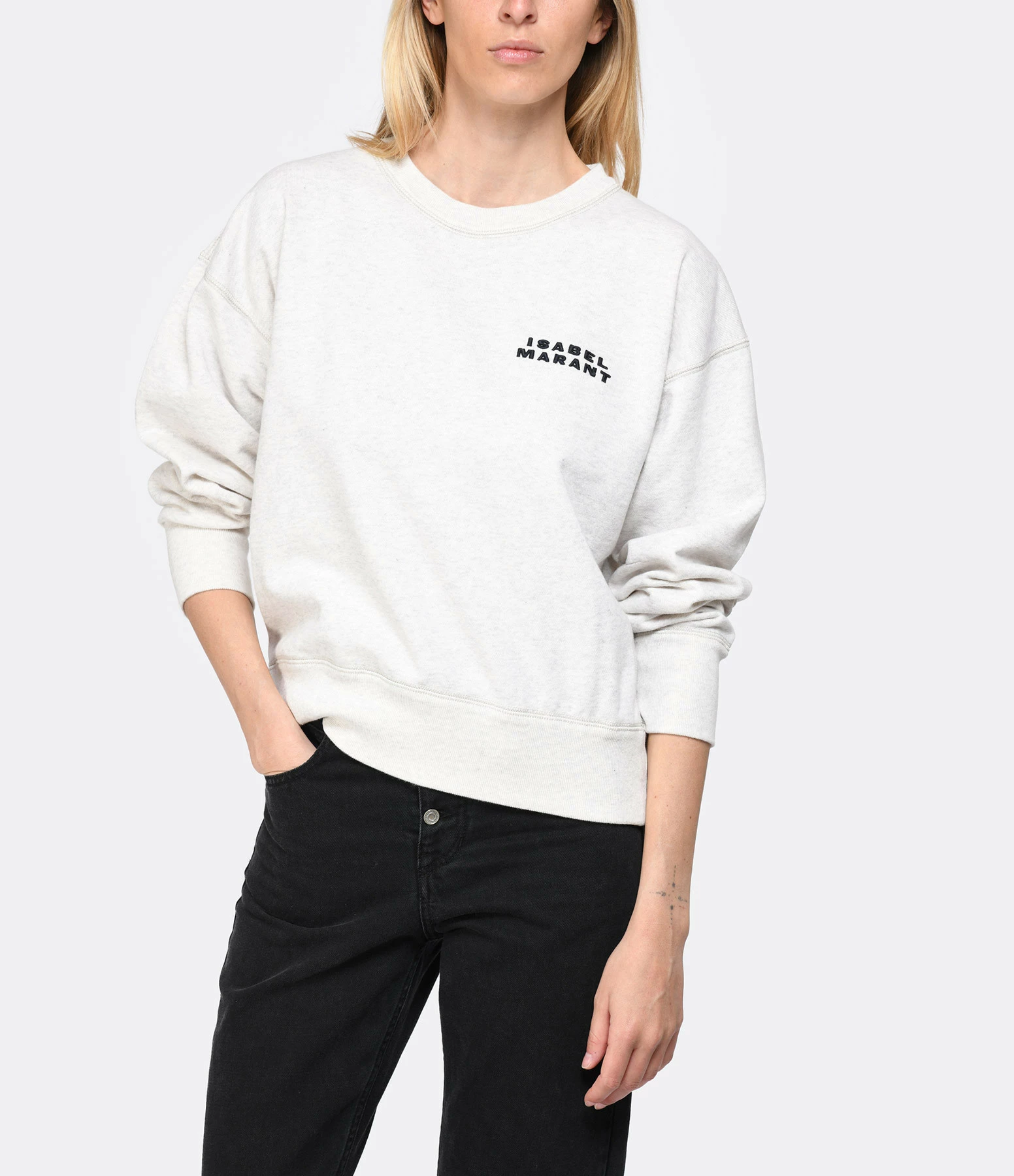 Isabel Marant Sweatshirt Shad Coton Écru 4 Isabel Marant Sweatshirt Shad Coton Écru – Image 2