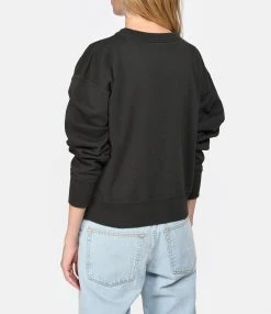 Isabel Marant Sweatshirt Shad Coton Noir Délavé 9 Isabel Marant Sweatshirt Shad Coton Noir Délavé -Boutique de vente ZIMMERMANN imars look20230215 360