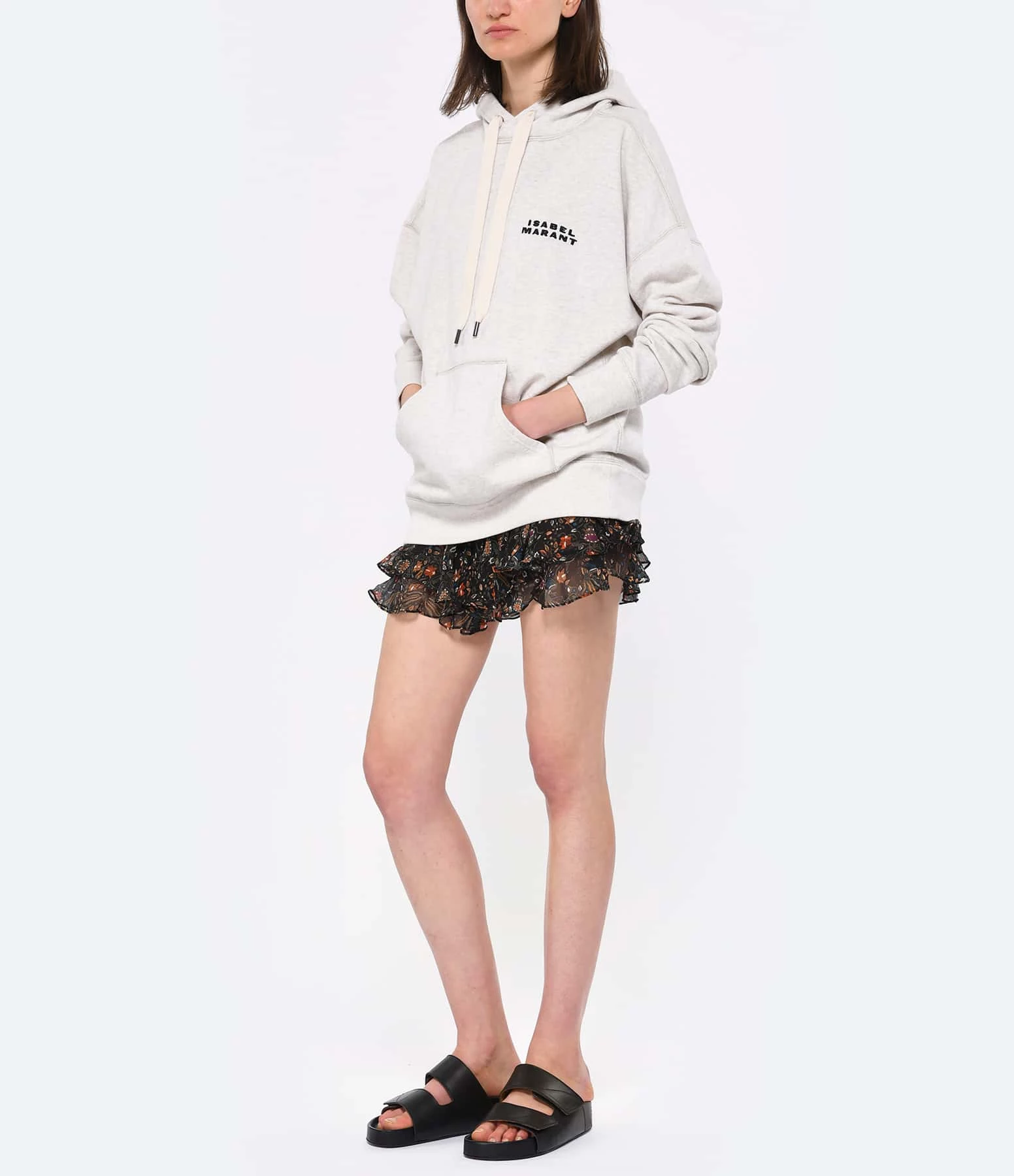 Isabel Marant Sweatshirt Hoodie Scott Coton Écru – Image 4