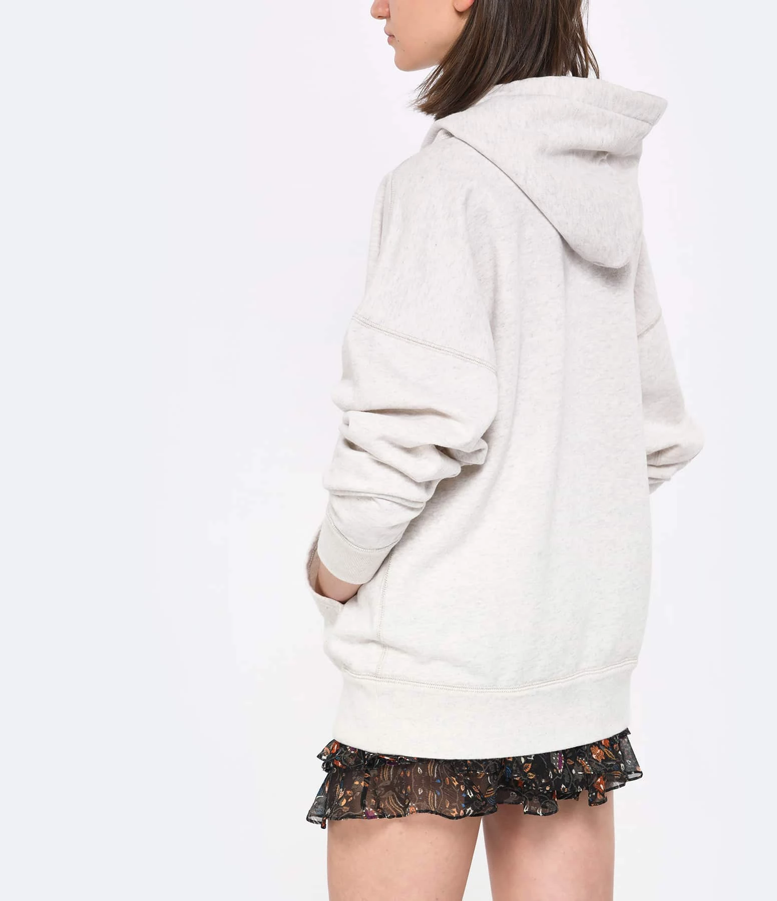 Isabel Marant Sweatshirt Hoodie Scott Coton Écru – Image 5