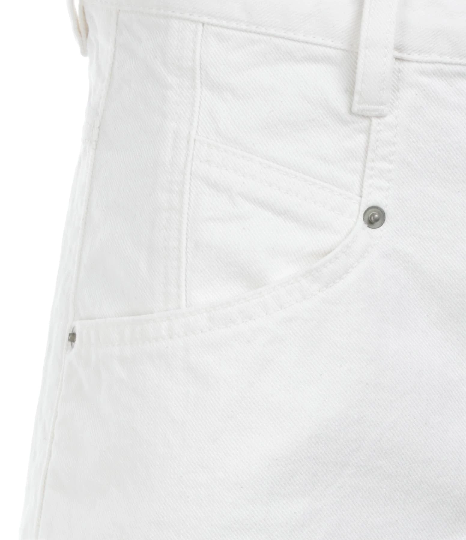 Isabel Marant Bermuda Natalina Denim Blanc – Image 2