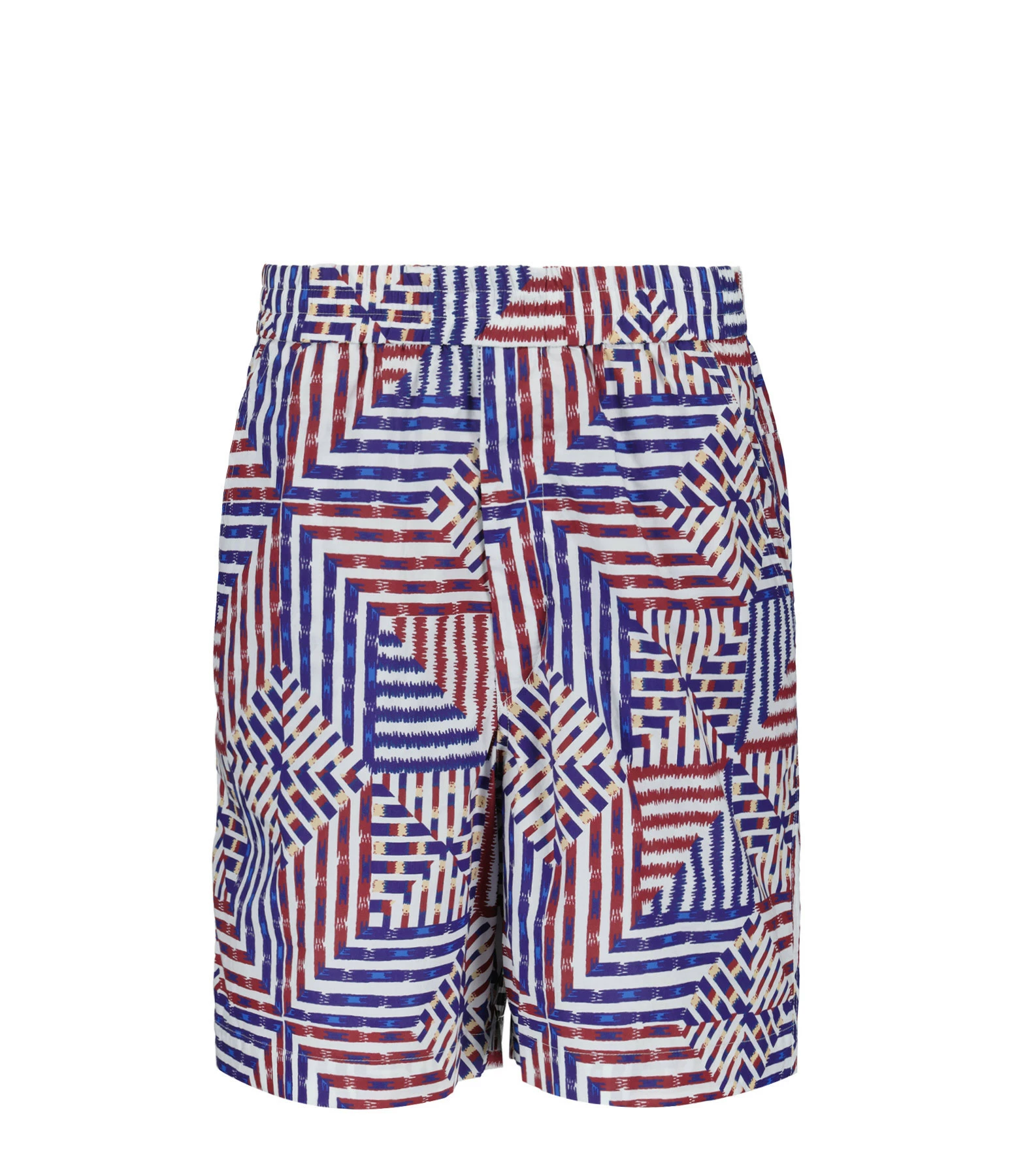 Isabel Marant Short Homme Edoardo Coton Bleu Rouge