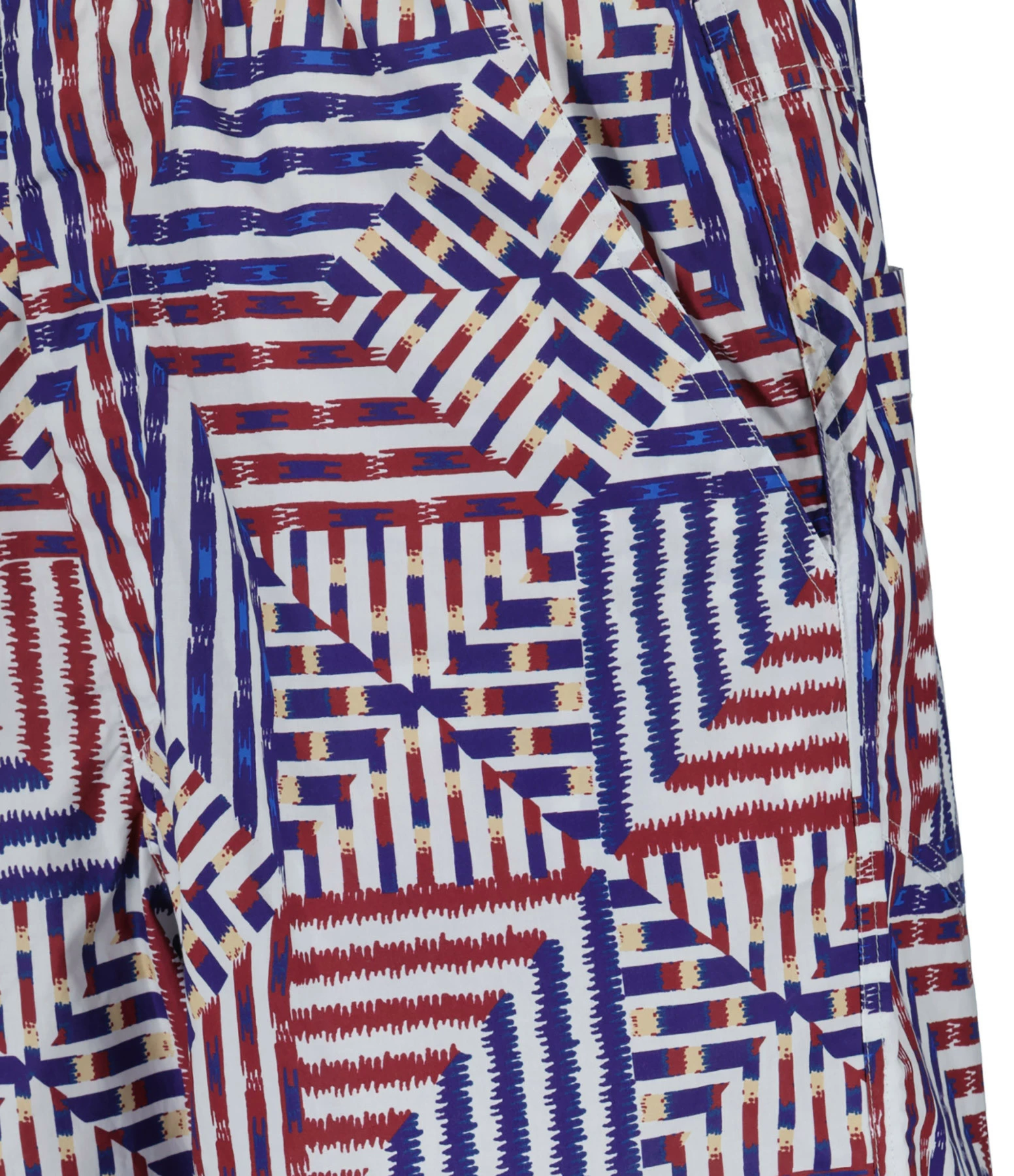 Isabel Marant Short Homme Edoardo Coton Bleu Rouge – Image 2