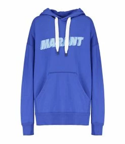 Isabel Marant Sweatshirt Homme Miley Coton Bleu Électrique