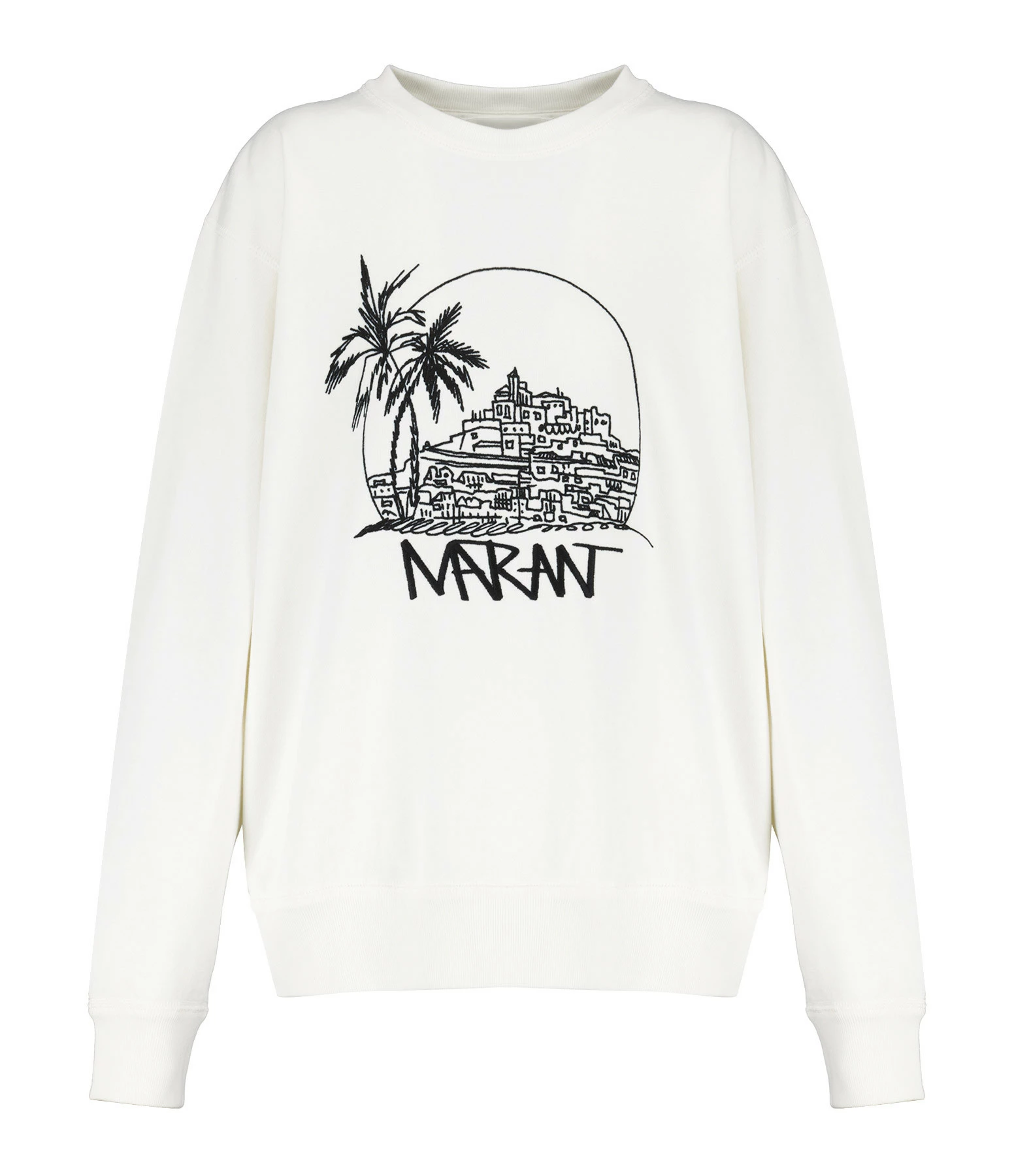 Isabel Marant Sweatshirt Homme Mikoy Coton Blanc