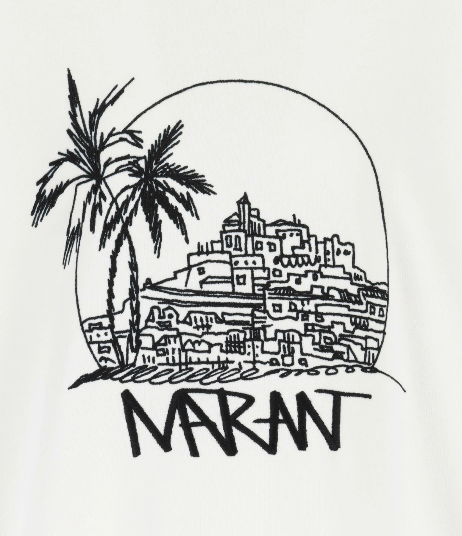 Isabel Marant Sweatshirt Homme Mikoy Coton Blanc – Image 2