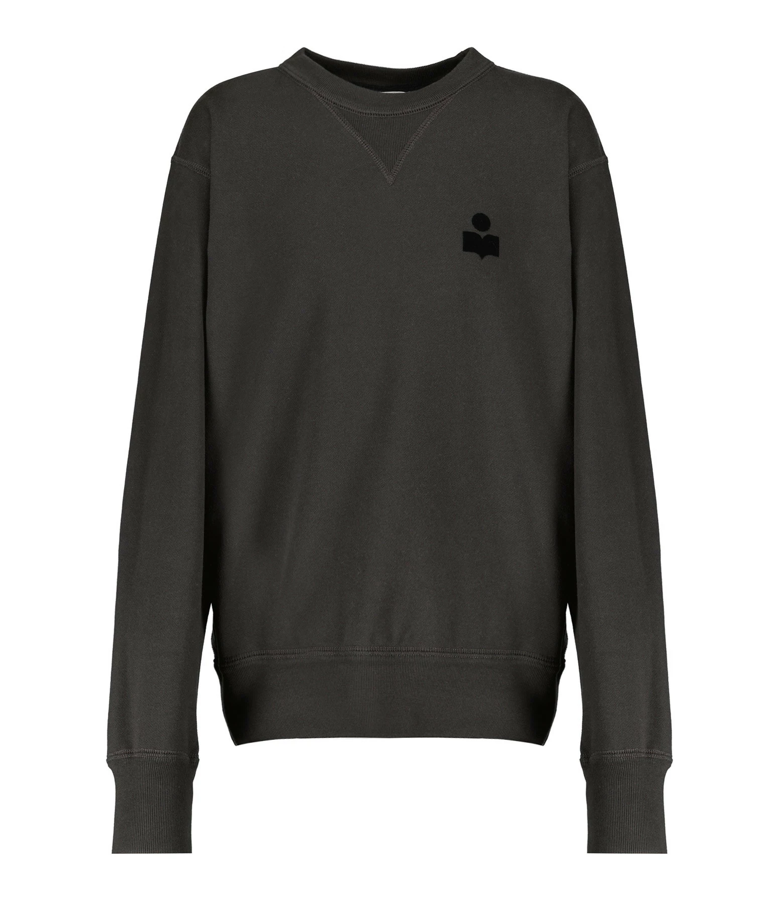 Isabel Marant Sweatshirt Homme Mike Coton Noir Délavé 3 Isabel Marant Sweatshirt Homme Mike Coton Noir Délavé