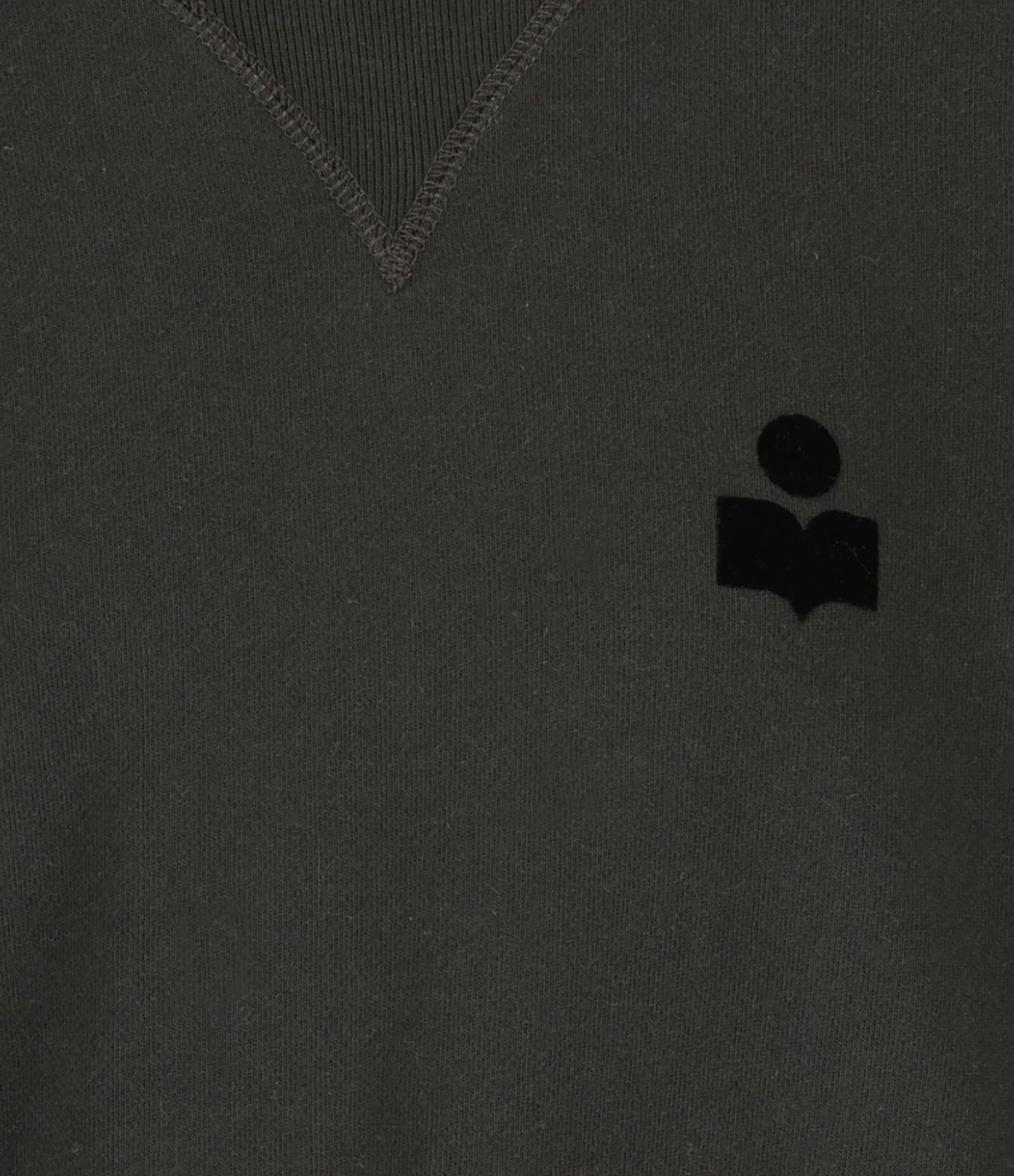 Isabel Marant Sweatshirt Homme Mike Coton Noir Délavé 4 Isabel Marant Sweatshirt Homme Mike Coton Noir Délavé – Image 2