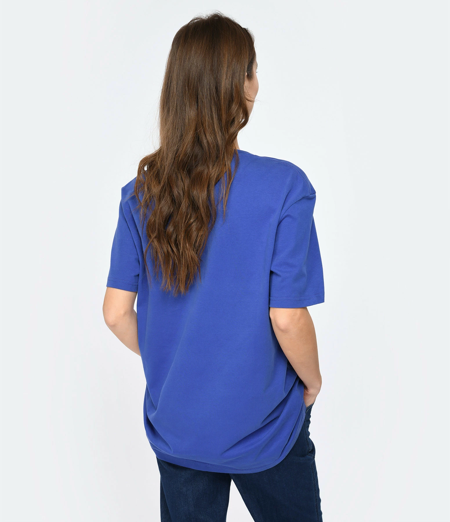Isabel Marant Tee-shirt Homme Honore Coton Bleu Électrique – Image 5