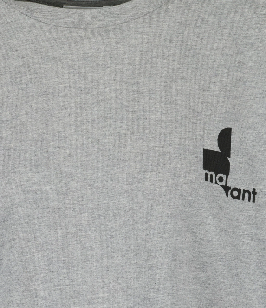 Isabel Marant Tee-shirt Homme Zafferh Coton Gris Clair – Image 2