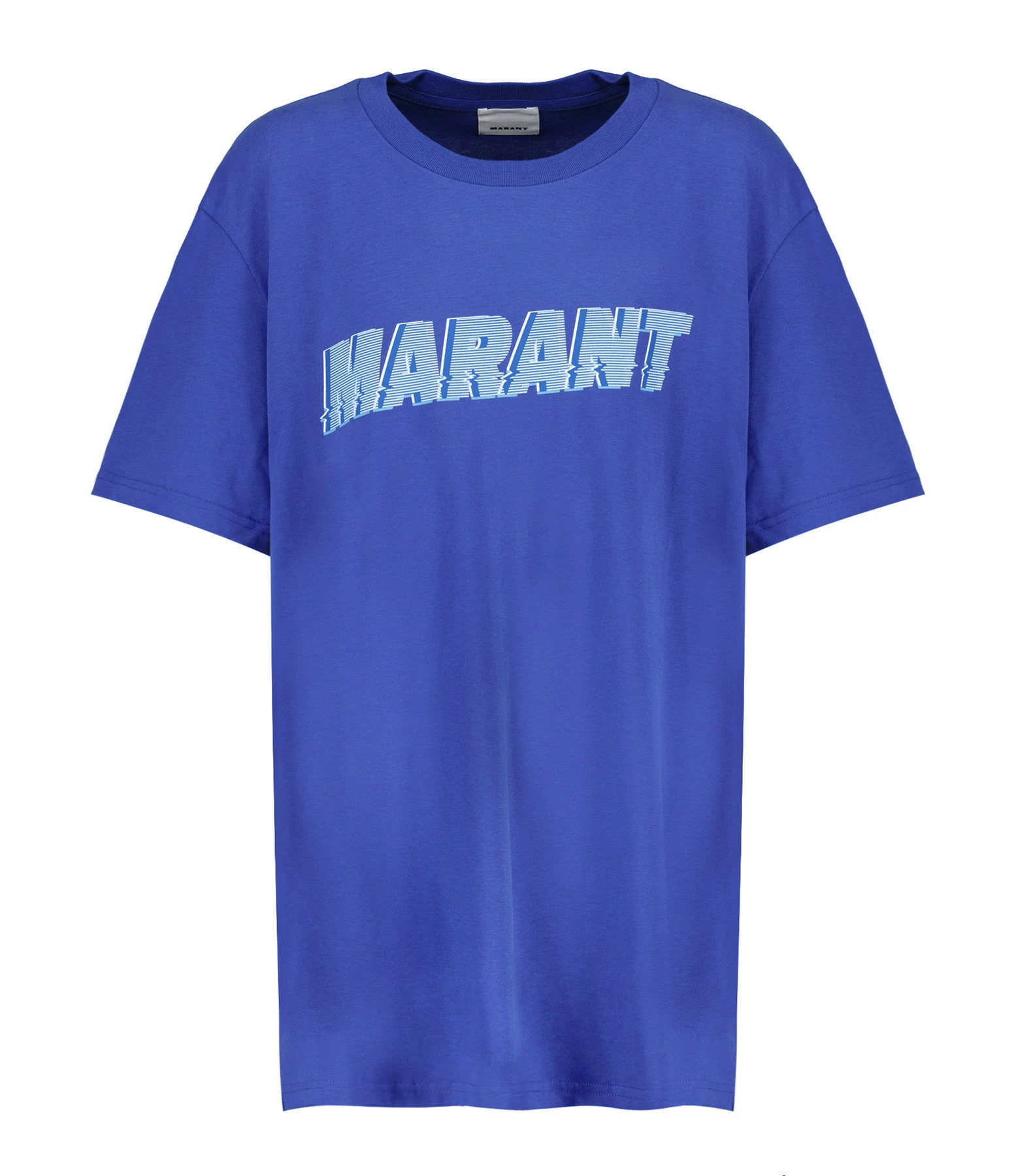 Isabel Marant Tee-shirt Homme Honore Coton Bleu Électrique