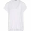 JEANNE VOULAND Tee-shirt Bacha Col V Lyocell Blanc