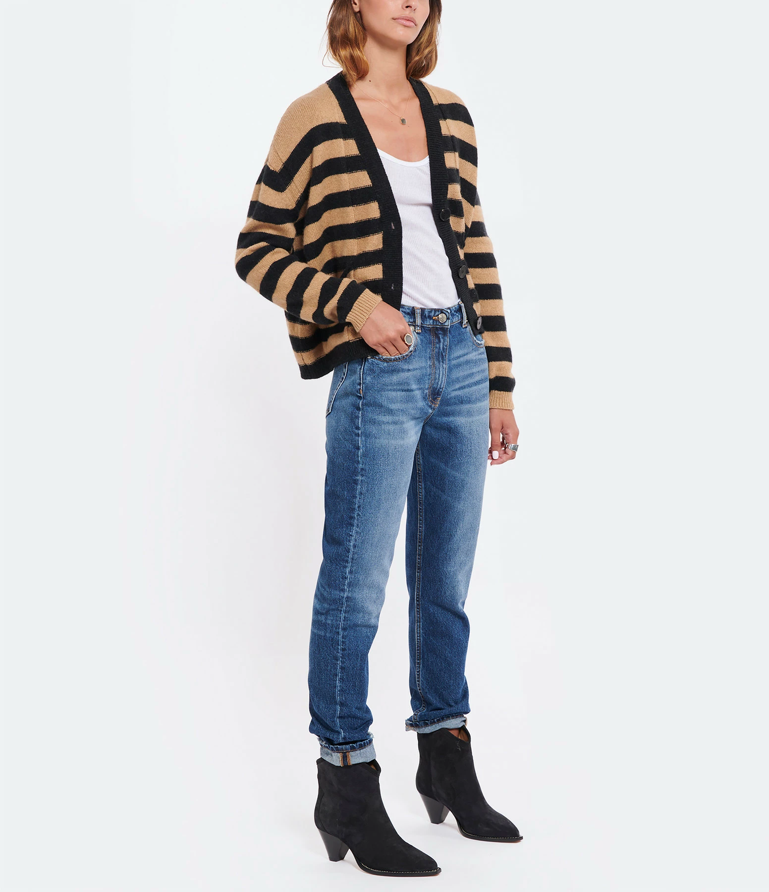 IRO Jean Shama Coton Bleu Foncé – Image 2