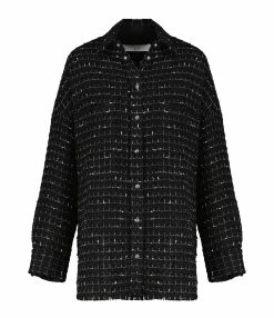 IRO Surchemise Amice Noir Blanc