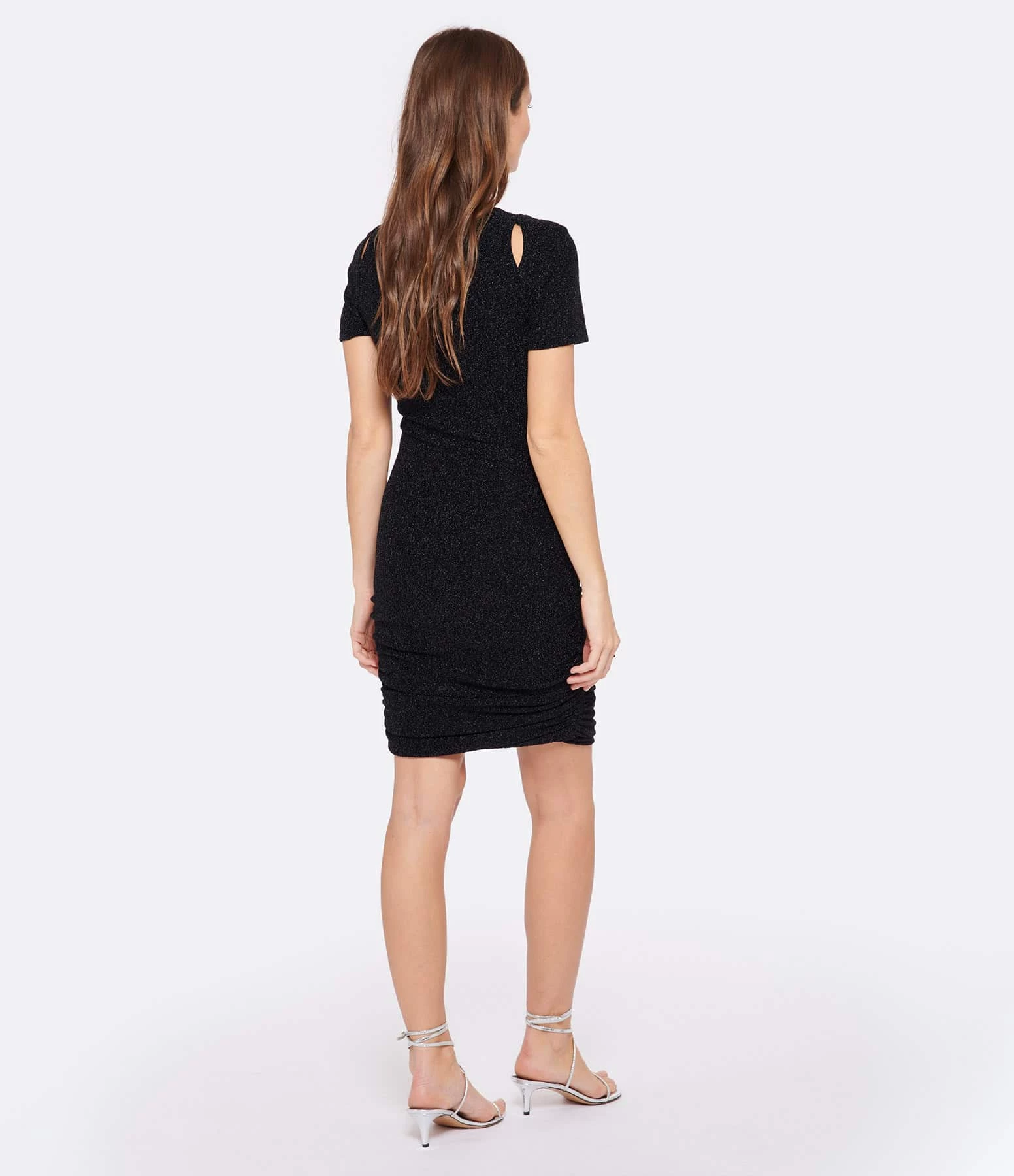 IRO Robe Lyna Lurex Noir – Image 3