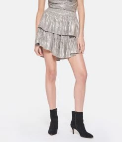 IRO Jupe Imama Lurex Argenté 8 IRO Jupe Imama Lurex Argenté -Boutique de vente ZIMMERMANN iro23 look20230207 427
