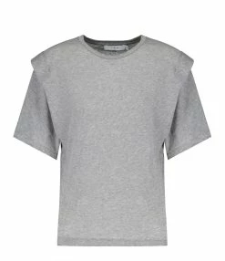 IRO Tee-shirt Fortuna Coton Gris Mélangé