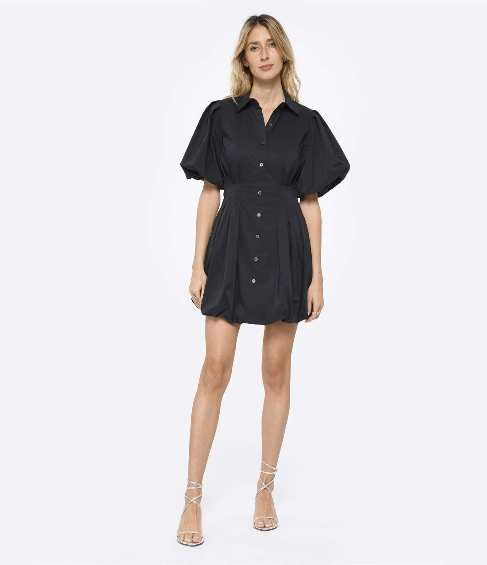 JONATHAN SIMKHAI Robe Cléo Coton Noir 4 JONATHAN SIMKHAI Robe Cléo Coton Noir – Image 2