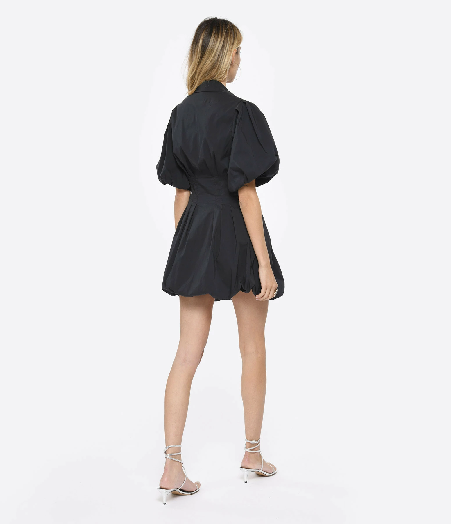 JONATHAN SIMKHAI Robe Cléo Coton Noir – Image 3