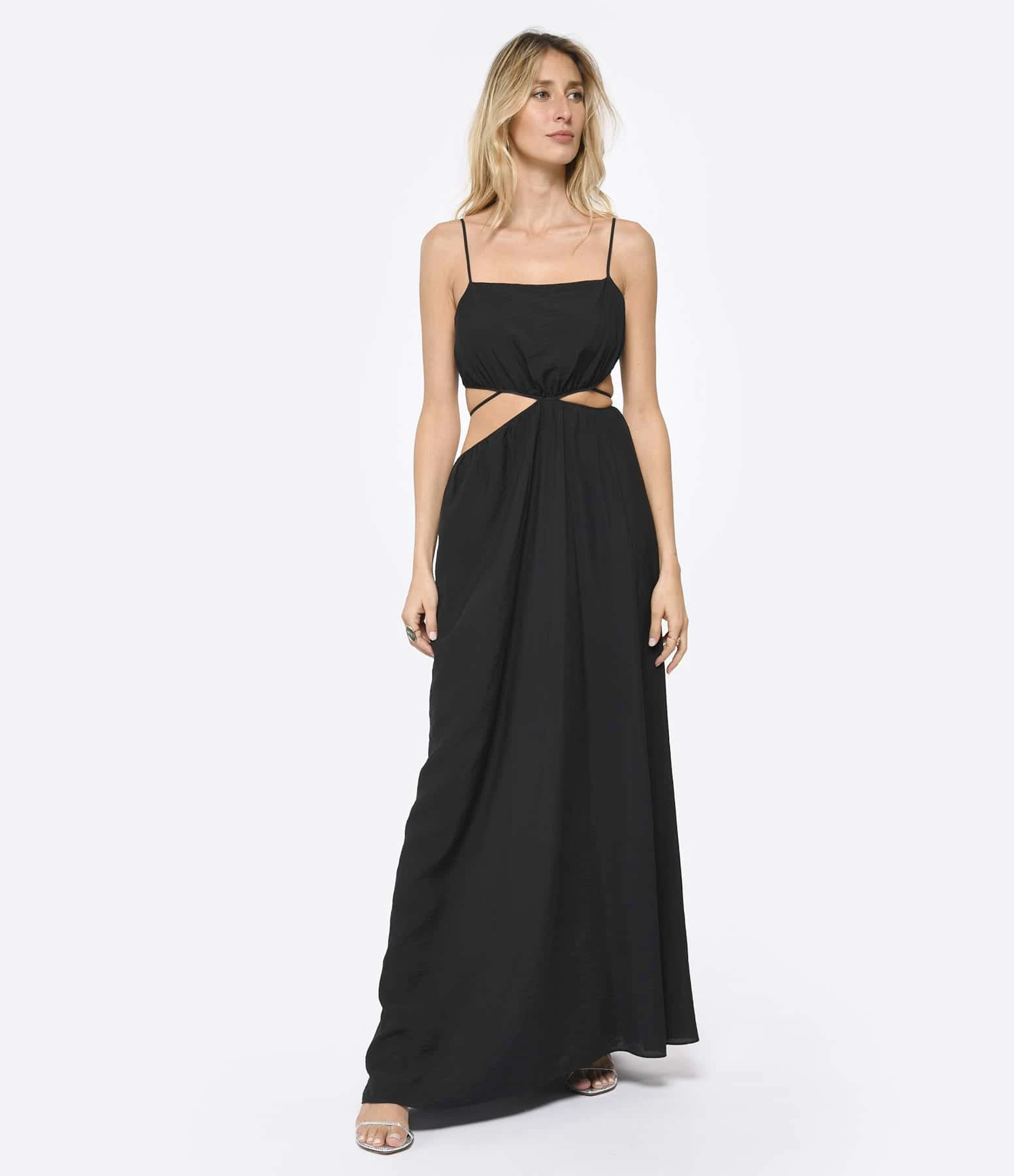 JONATHAN SIMKHAI Robe Amora Noir – Image 2