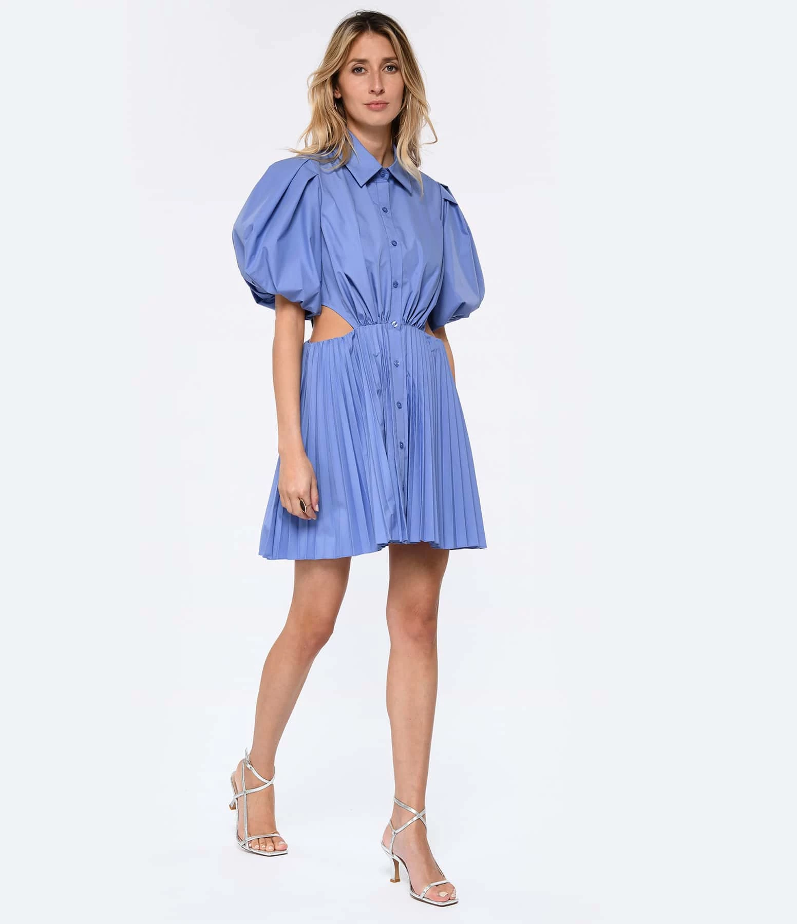 JONATHAN SIMKHAI Robe Nadine Bleu Hydrangea – Image 3
