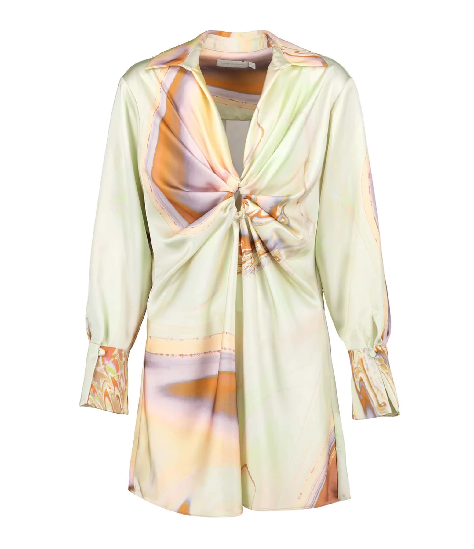 JONATHAN SIMKHAI Robe Courte Roma Satin Imprimé