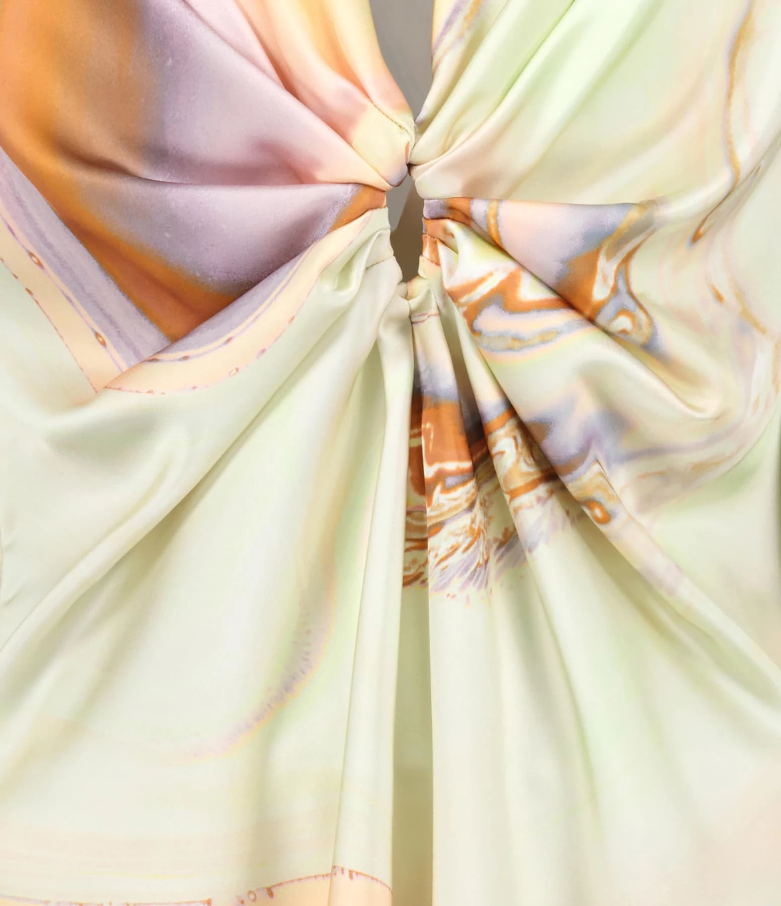 JONATHAN SIMKHAI Robe Courte Roma Satin Imprimé – Image 2