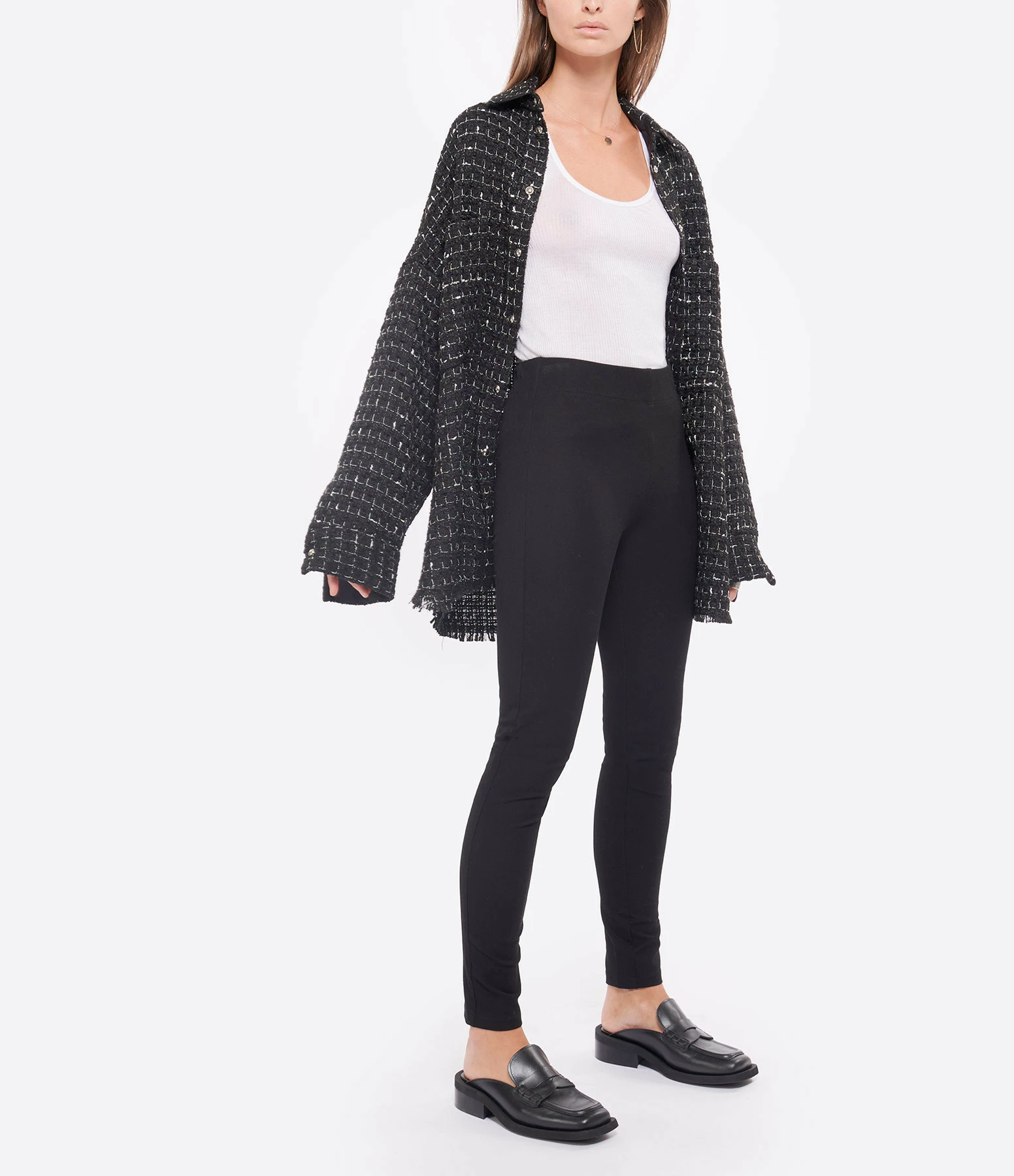 Joseph Pantalon Legging Coton Noir – Image 3