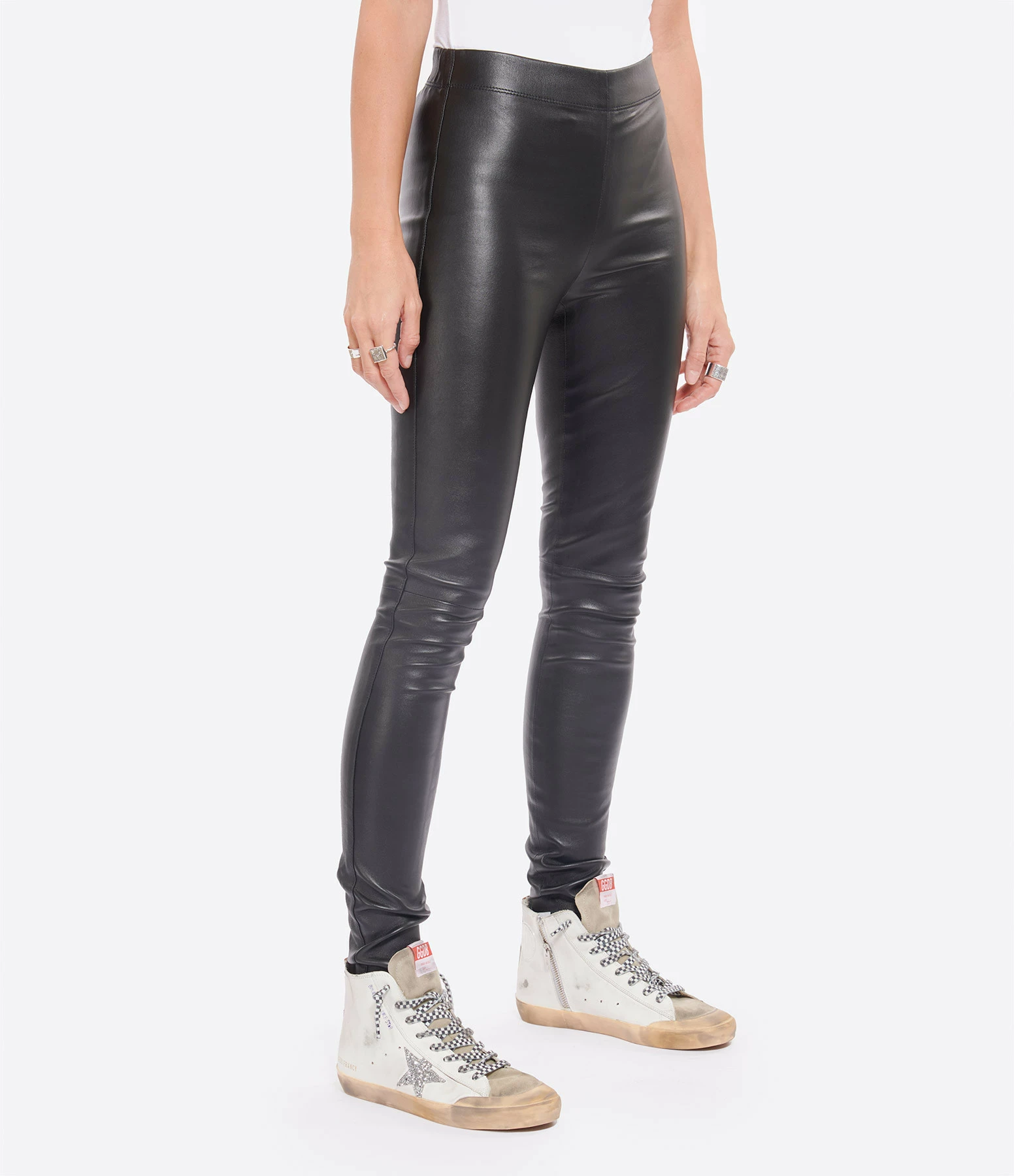 Joseph Pantalon Legging Cuir Noir – Image 4