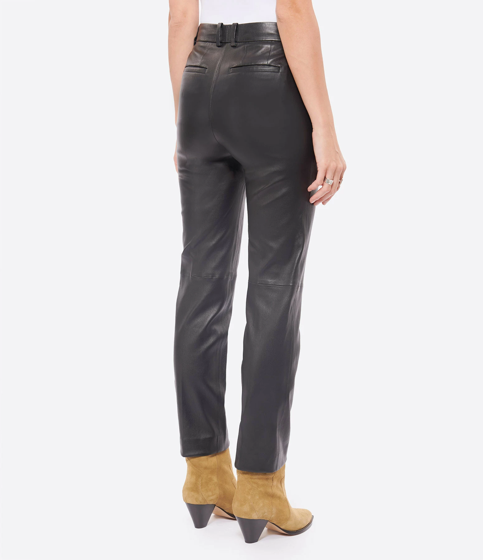 Joseph Pantalon Coleman Cuir Noir – Image 5