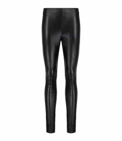 Joseph Pantalon Legging Cuir Noir