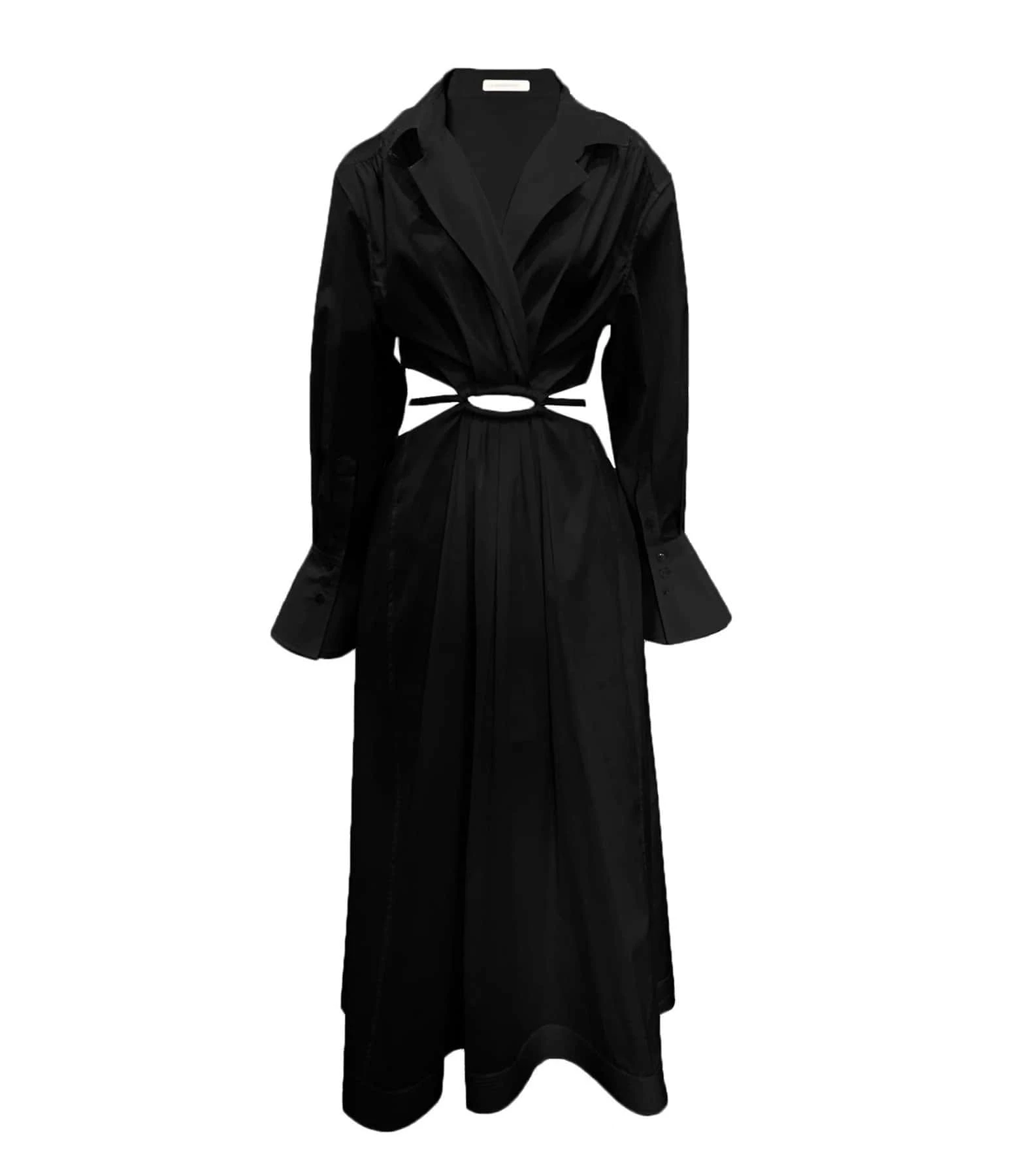 JONATHAN SIMKHAI Robe Alex Coton Noir