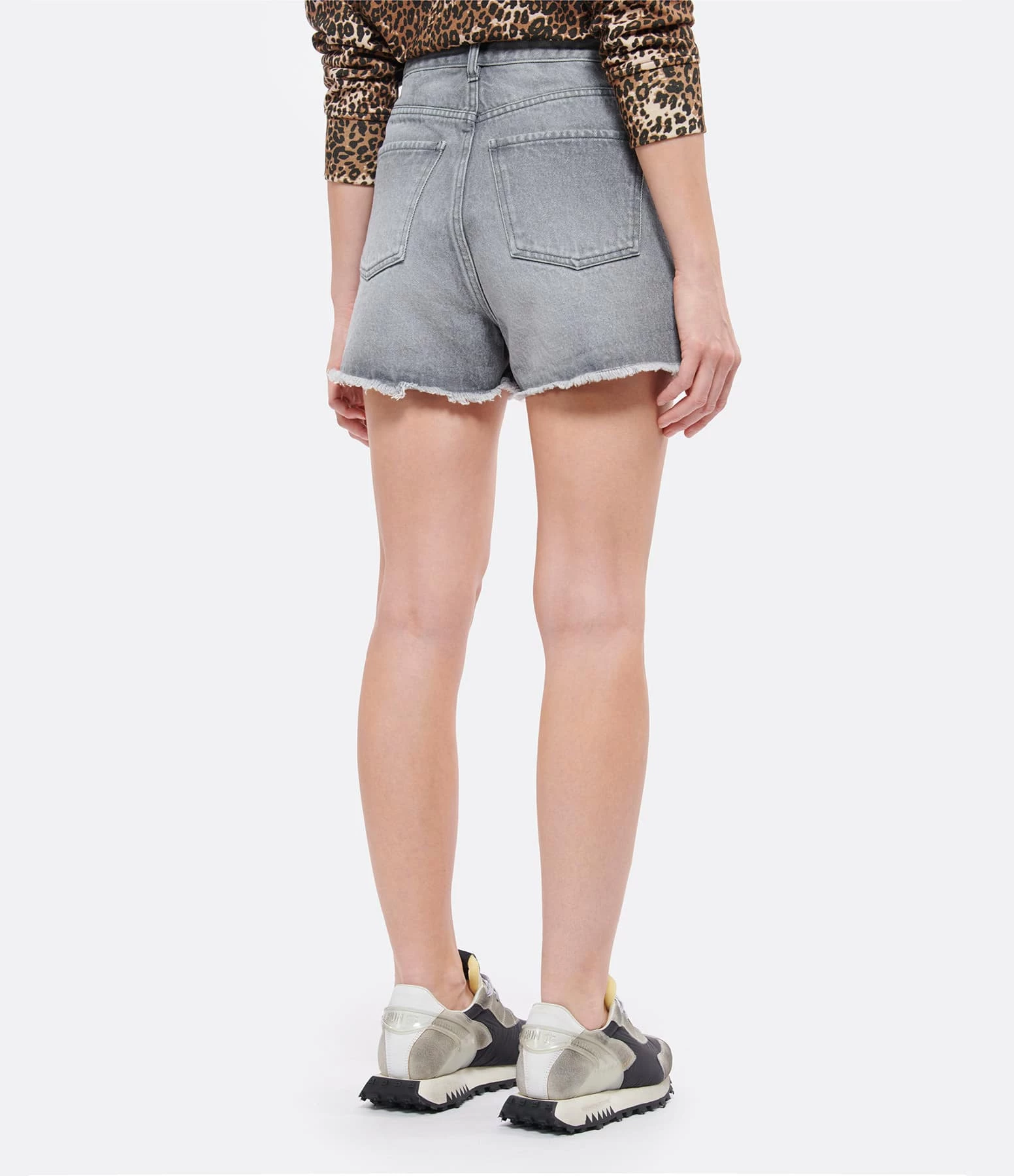 JEANNE VOULAND Short Heda Denim Gris Stone – Image 5