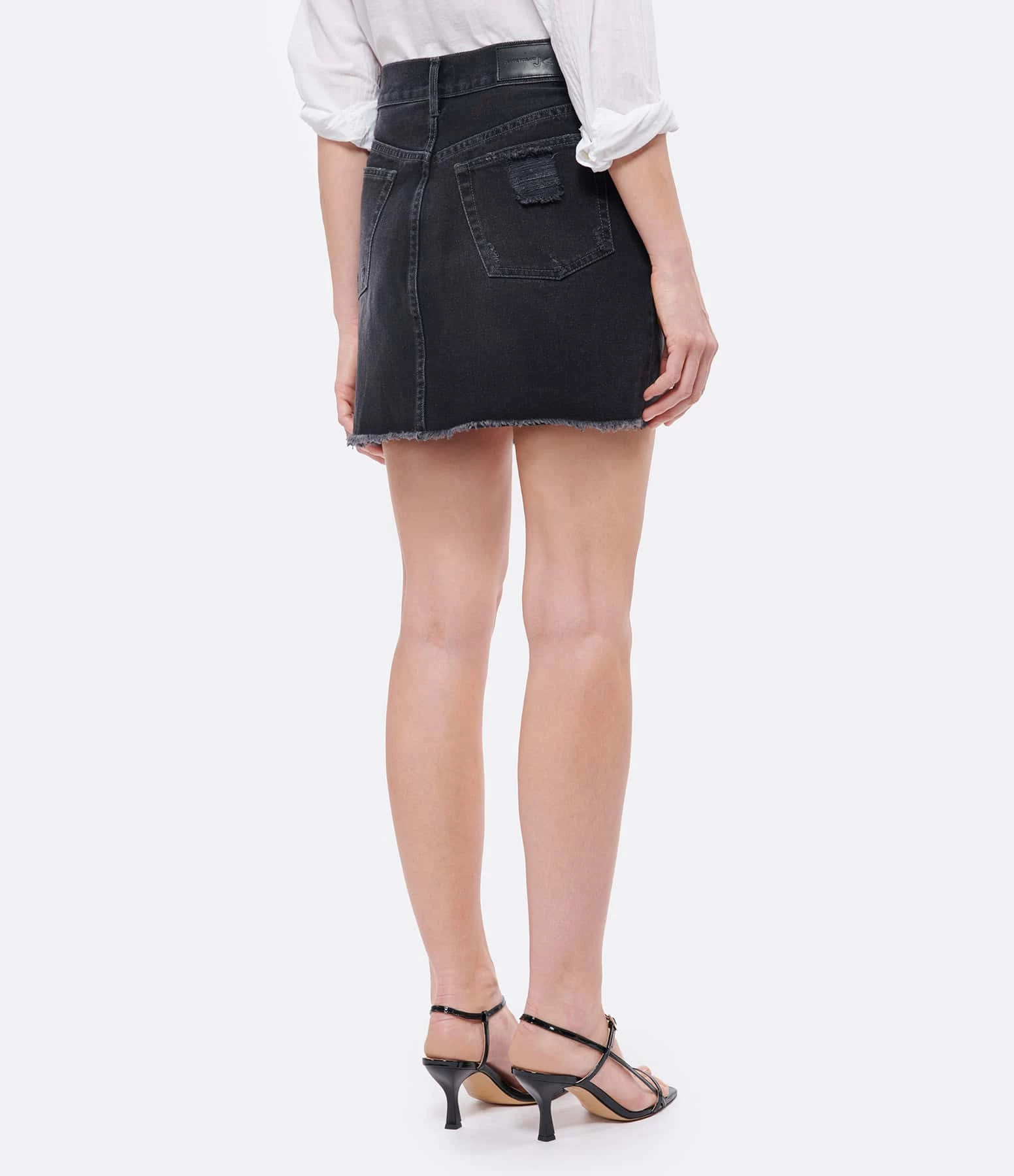 JEANNE VOULAND Jupe Callie Denim Noir – Image 5