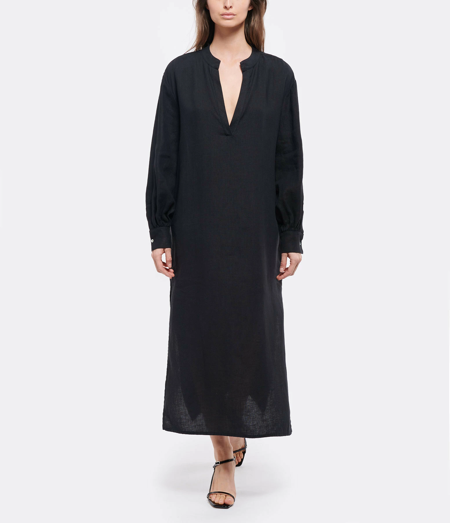 JEANNE VOULAND Robe Hadya Lin Noir – Image 3