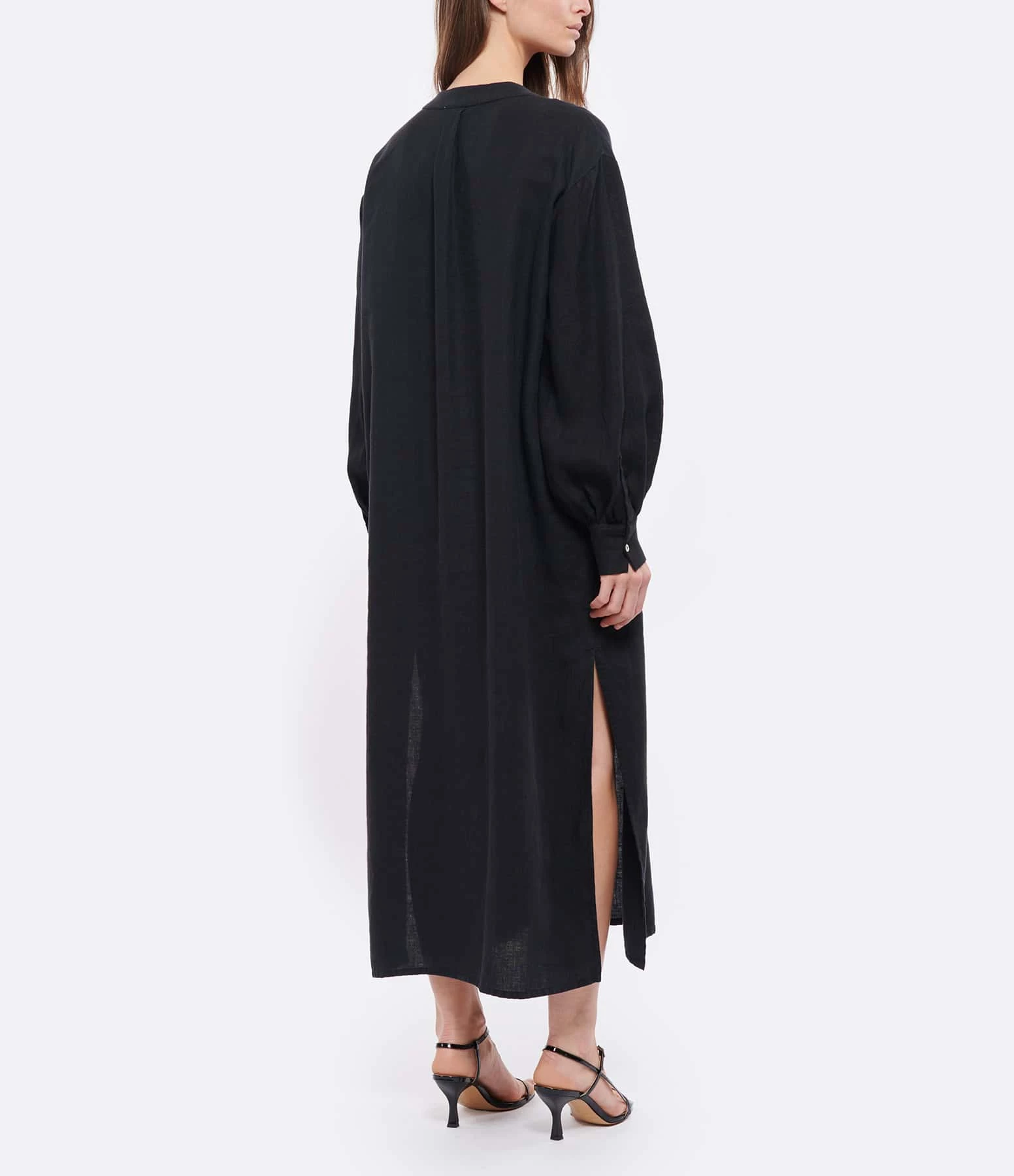 JEANNE VOULAND Robe Hadya Lin Noir – Image 4