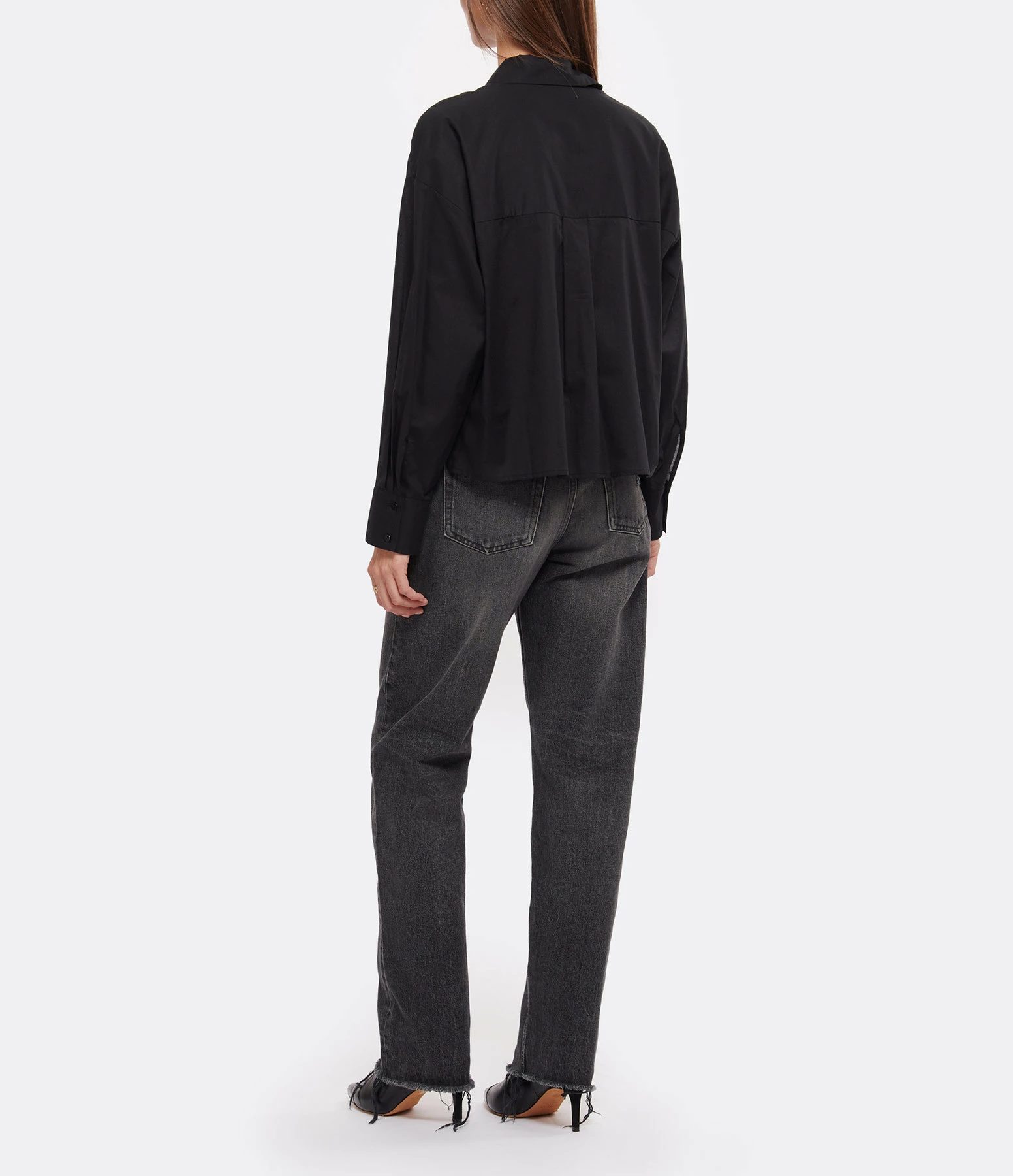 JEANNE VOULAND Chemise Ima Coton Noir – Image 5