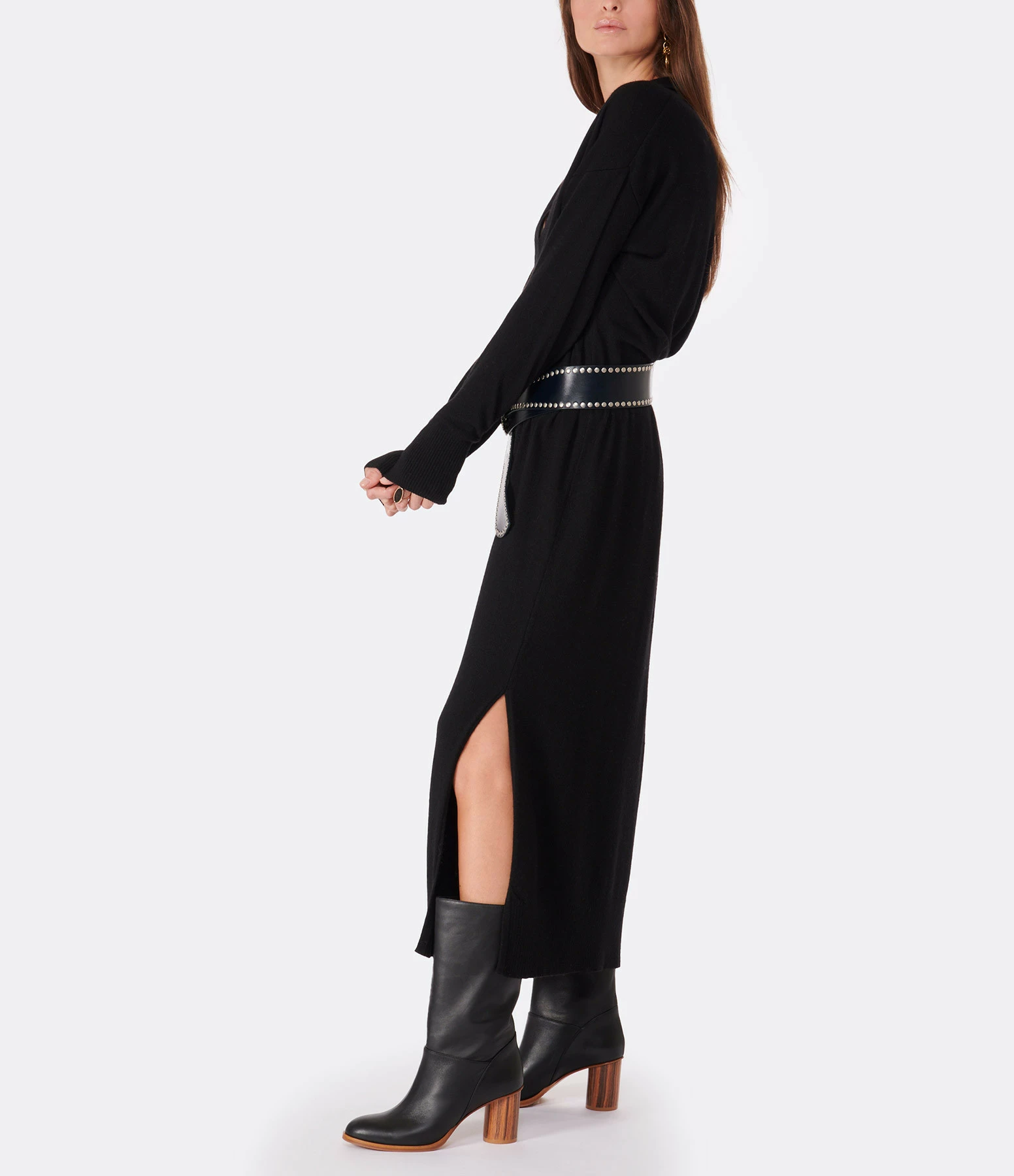 JEANNE VOULAND Robe Ina Laine Noir – Image 5