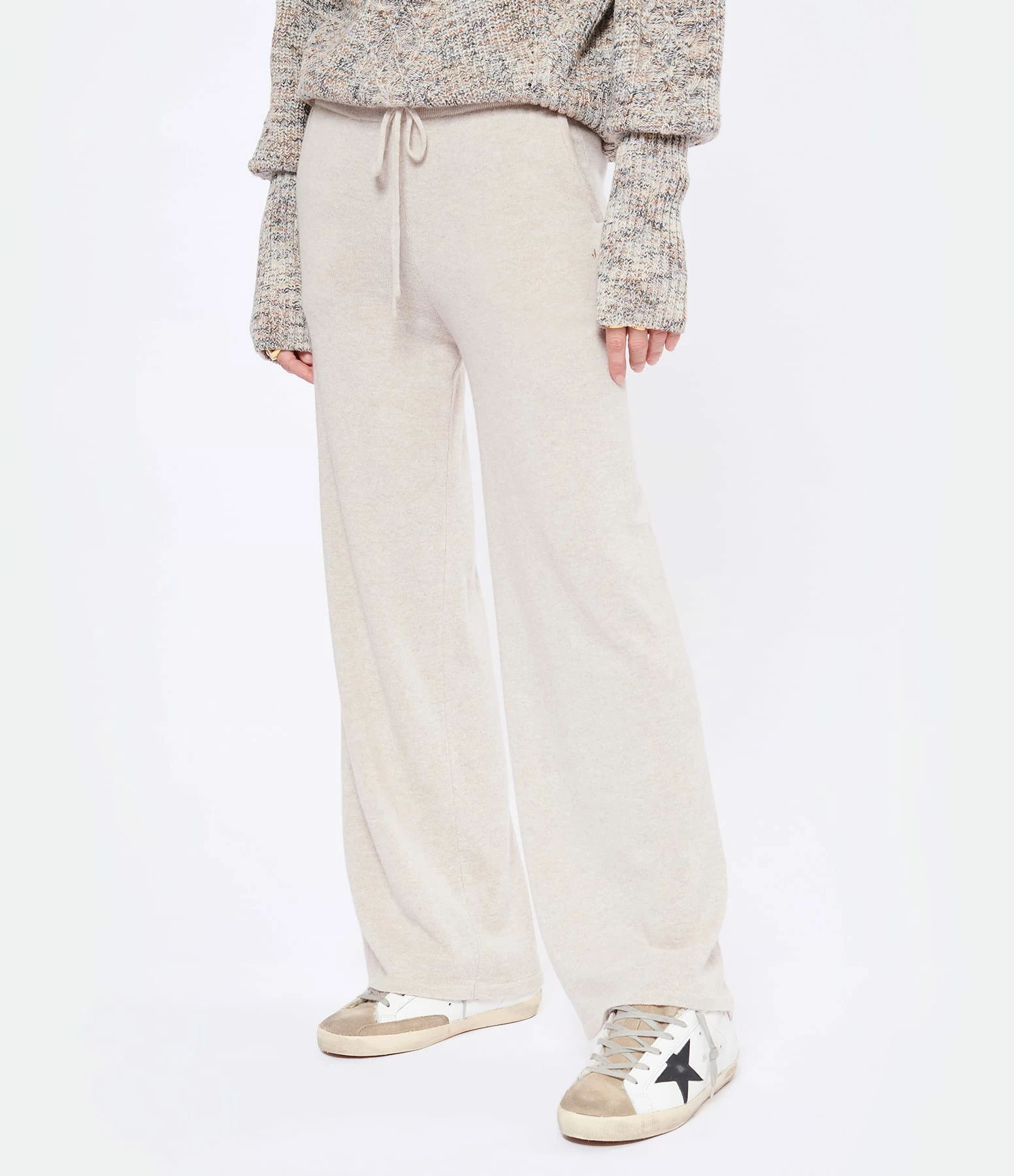 JEANNE VOULAND Pantalon Gang Laine Beige – Image 4