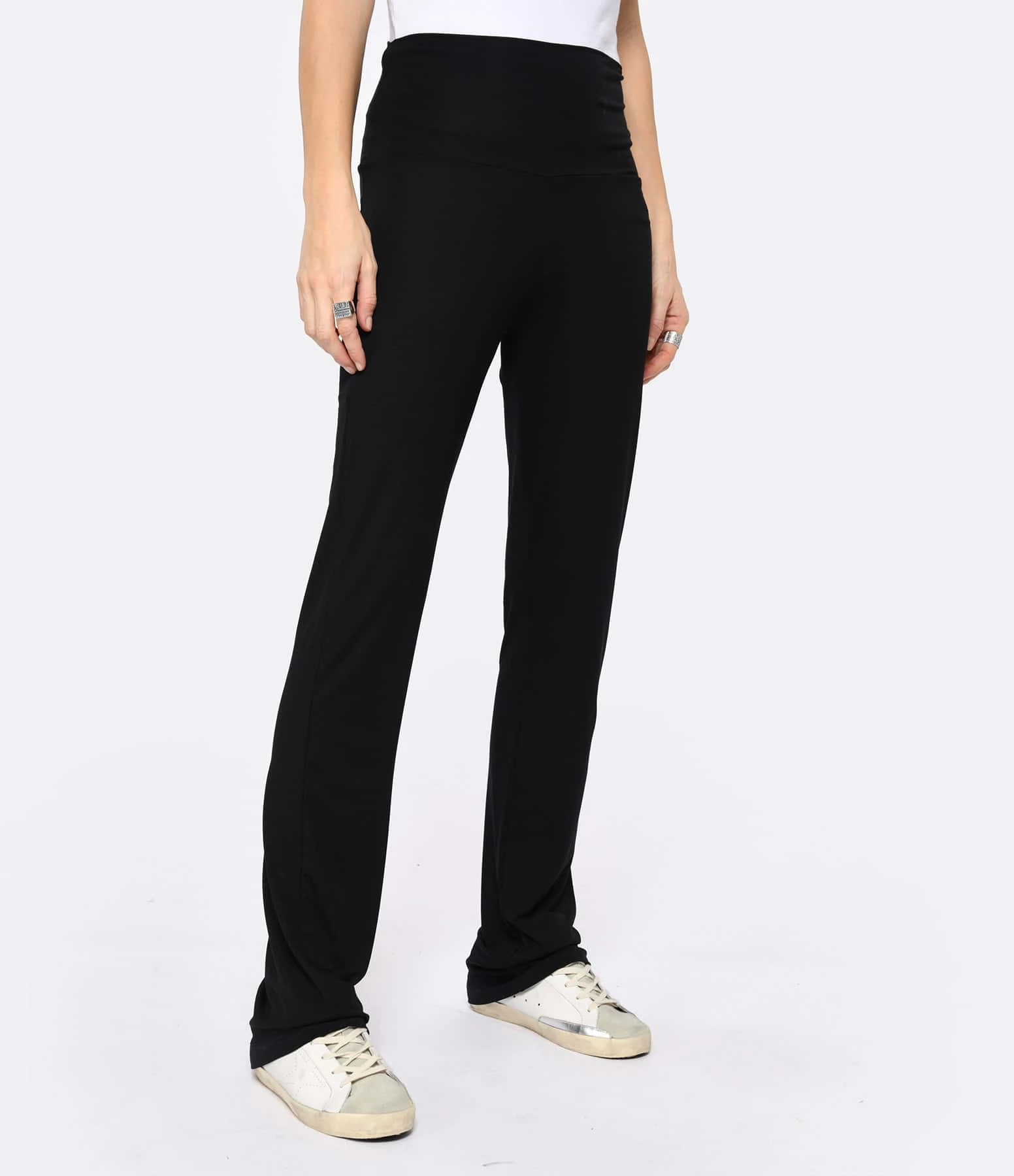 JEANNE VOULAND Pantalon Jade Jersey Noir – Image 4