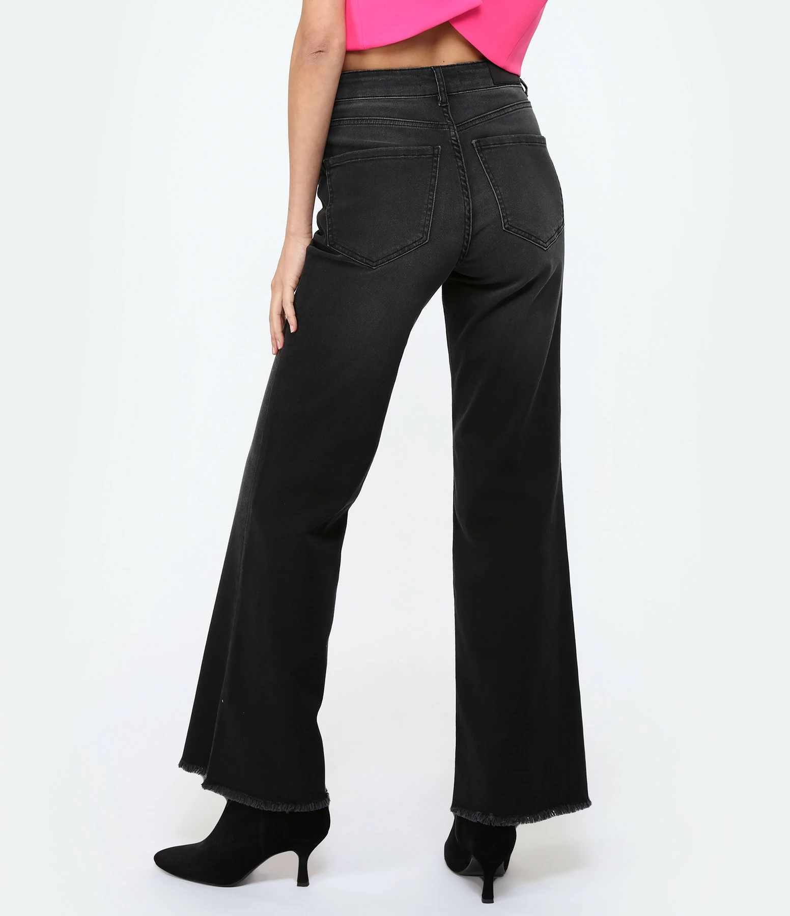JEANNE VOULAND Jean Jilly Straight Denim Stone Noir – Image 5