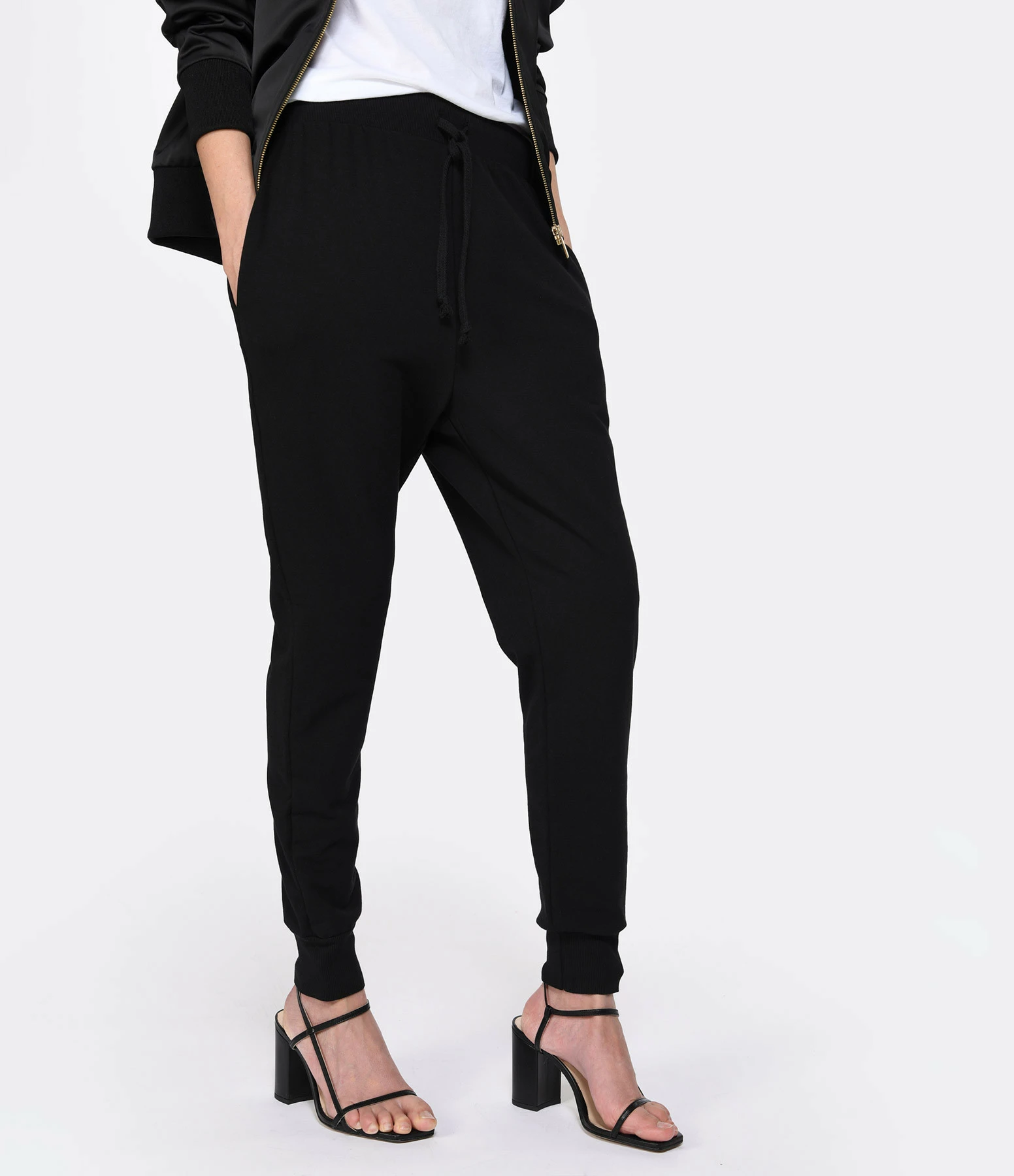 JEANNE VOULAND Jogging Giaco Coton Pima Noir – Image 4