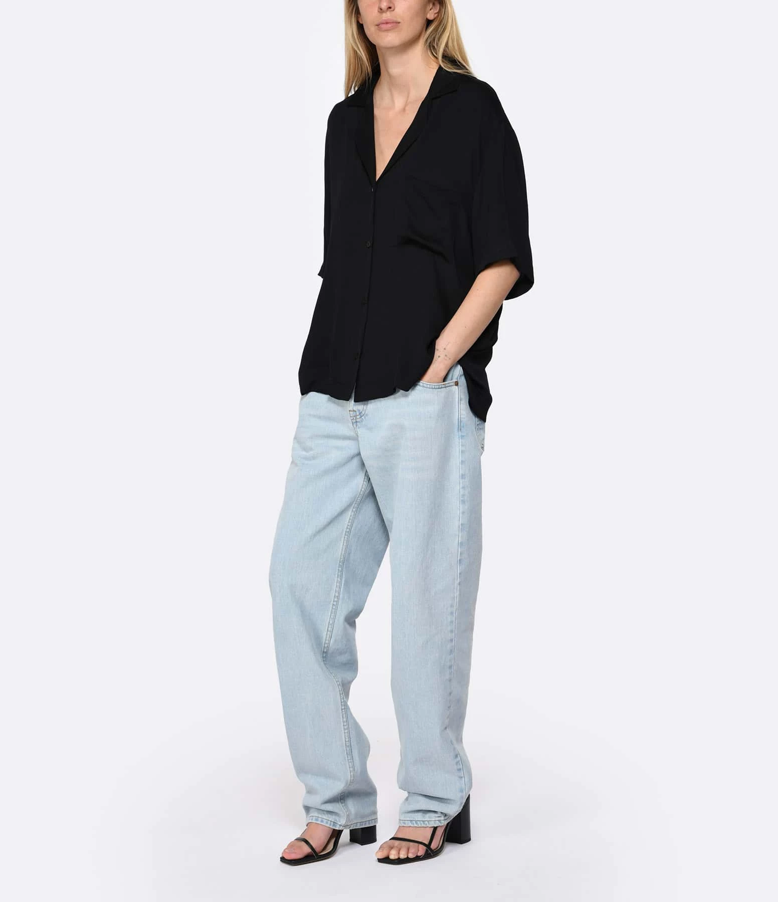 JEANNE VOULAND Chemise Jono Loose Noir – Image 5