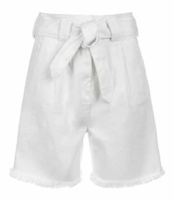 JEANNE VOULAND Bermuda Folco Denim Blanc
