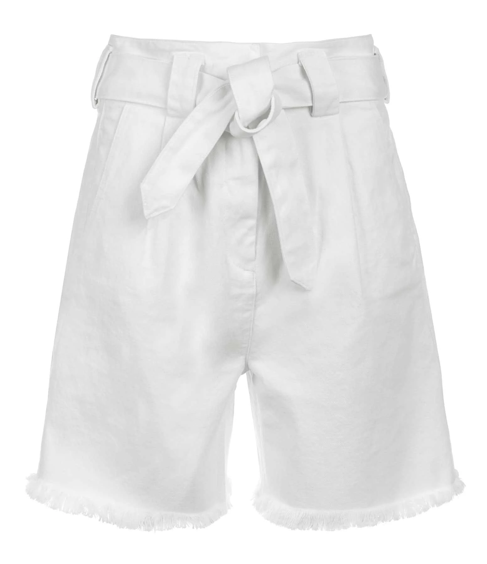 JEANNE VOULAND Bermuda Folco Denim Blanc