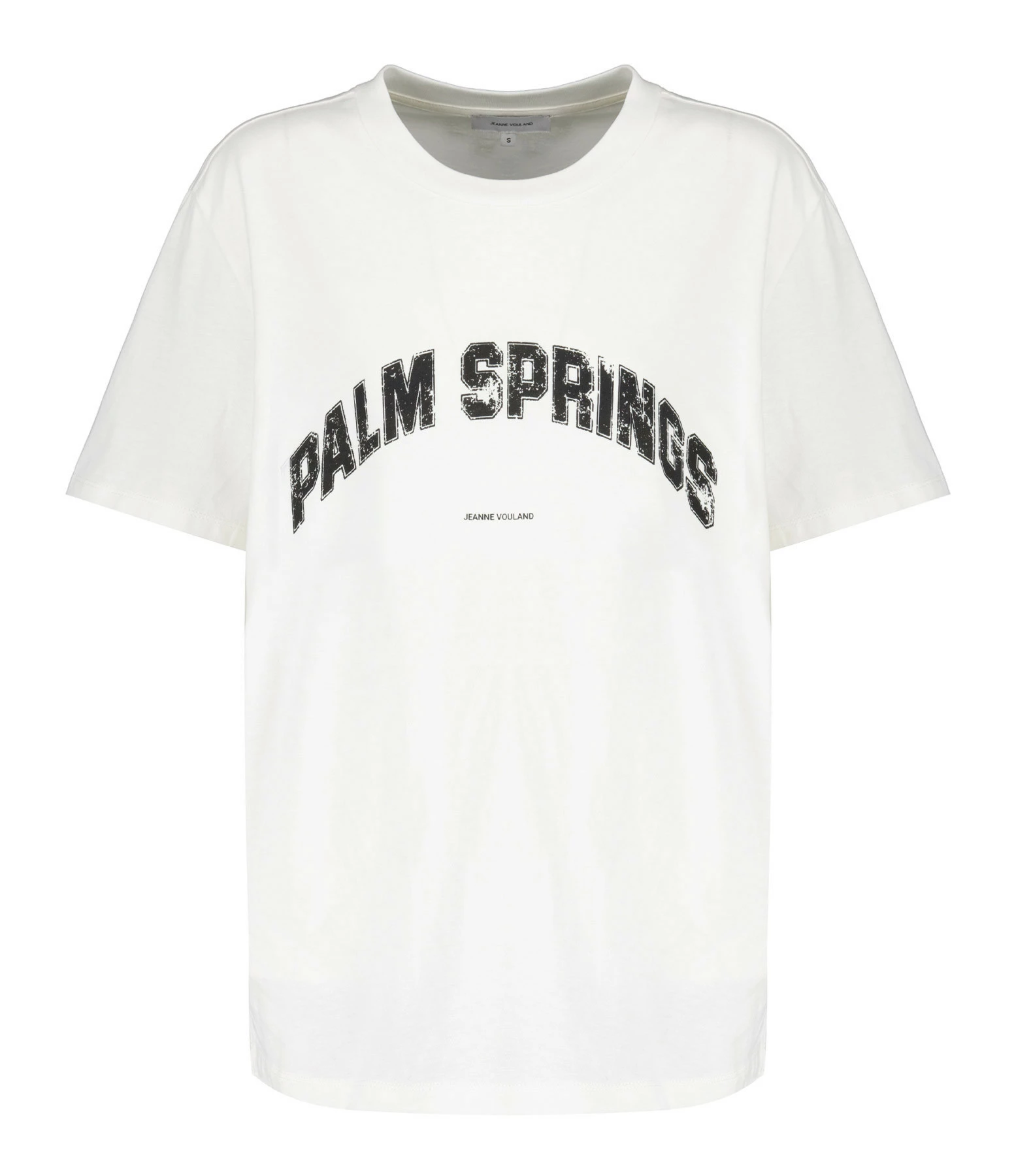 JEANNE VOULAND Tee-shirt Jai Palm Springs Vintage Blanc