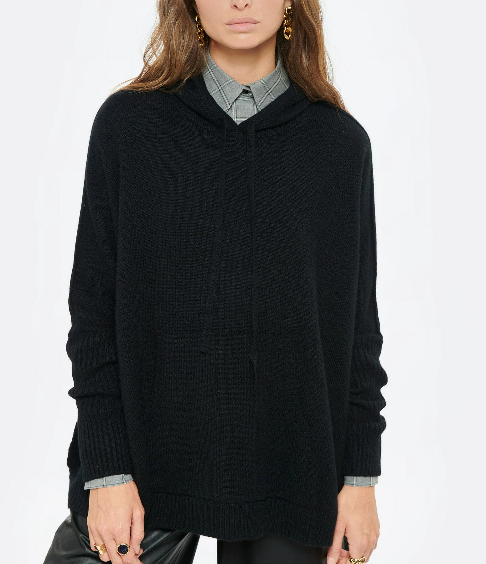 Kujten Sweatshirt Reena Oversize Cachemire Noir – Image 3
