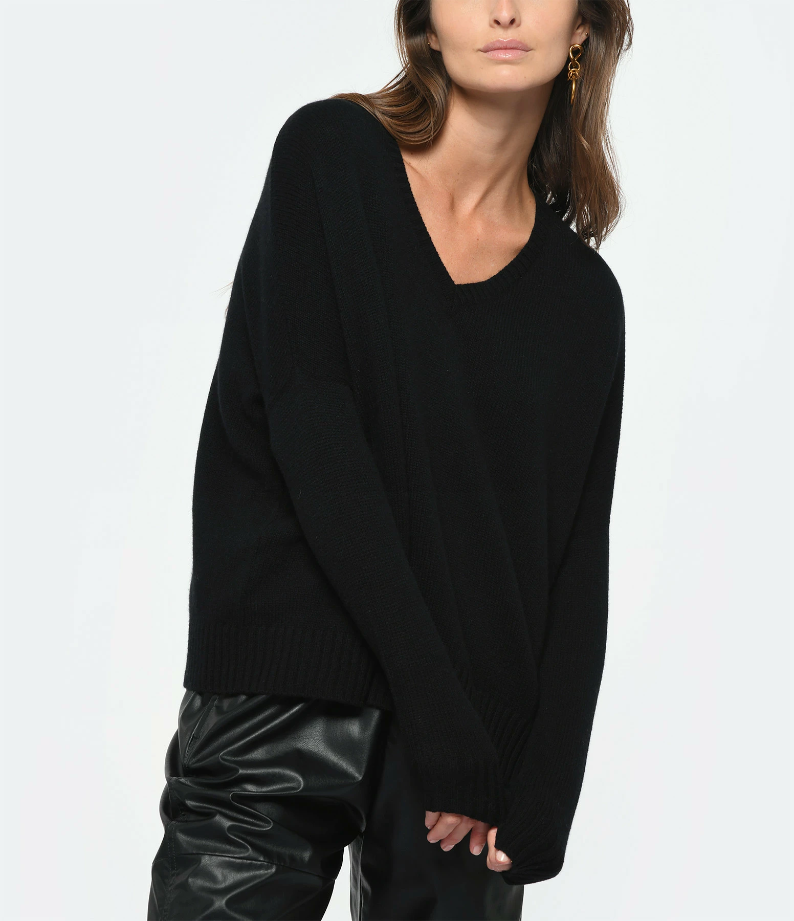 Kujten Pull Mel Cachemire Noir – Image 3