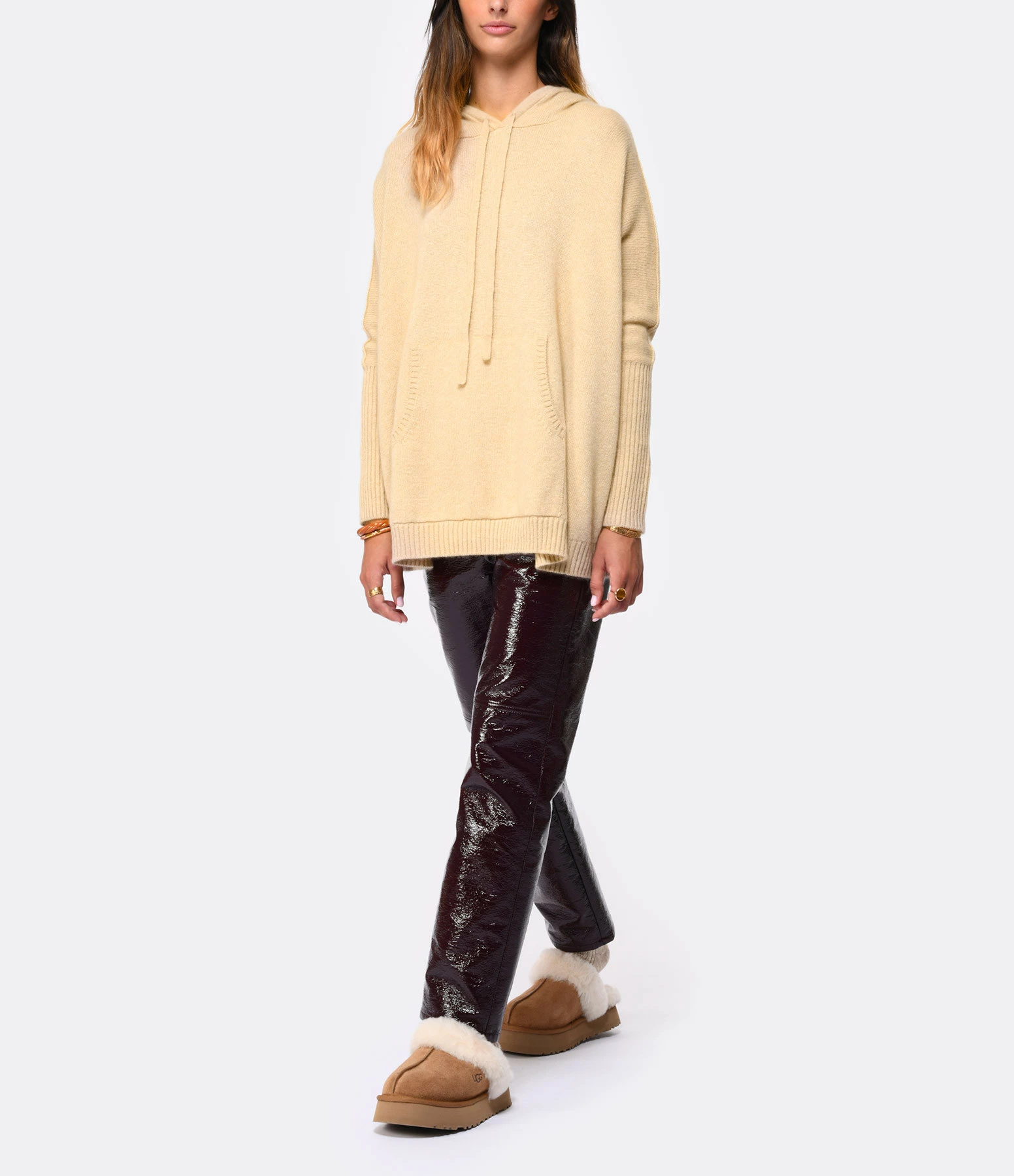 Kujten Sweatshirt Reena Oversize Cachemire Beige Organic – Image 4